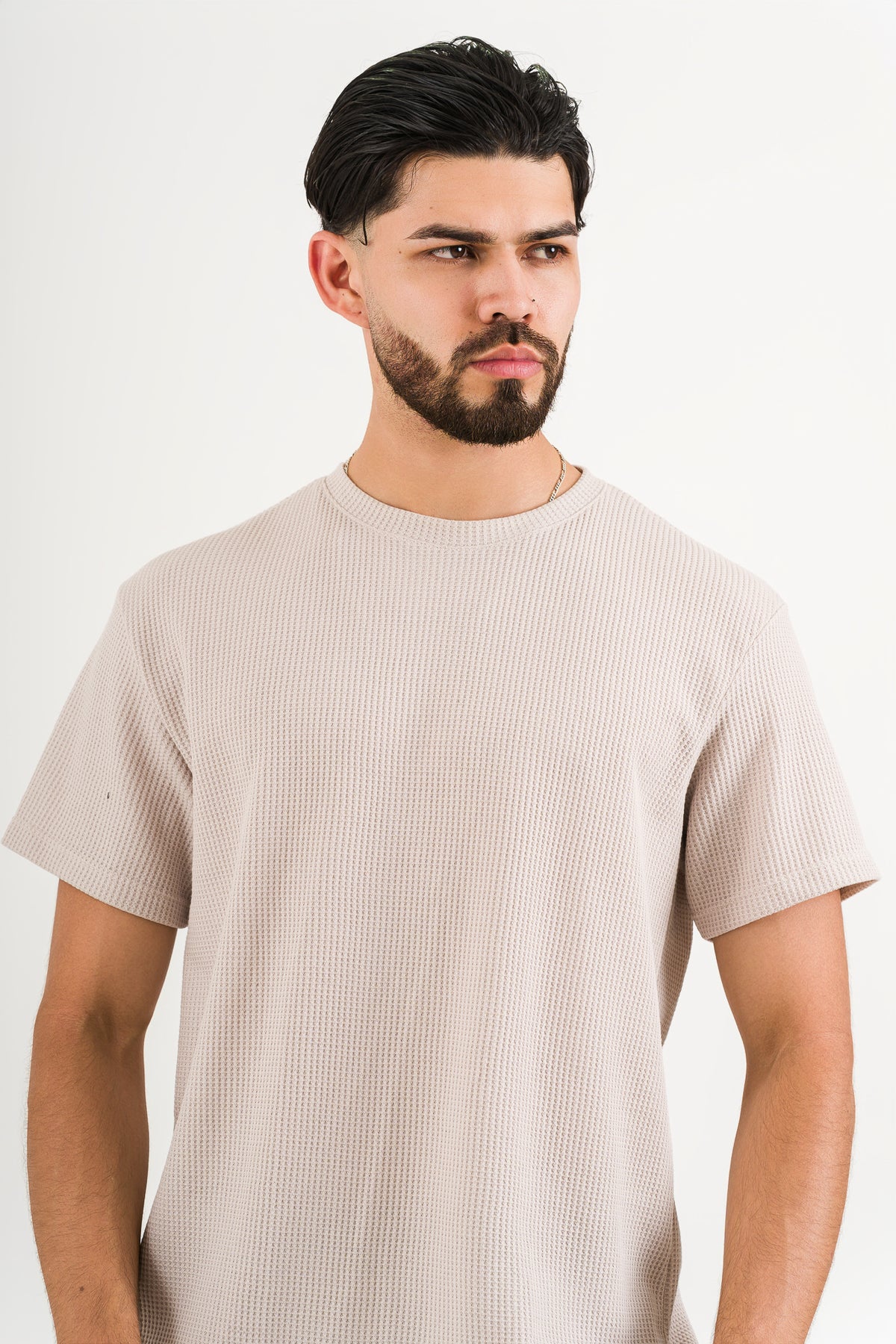T-Shirt Text Q Beige - Voszmen