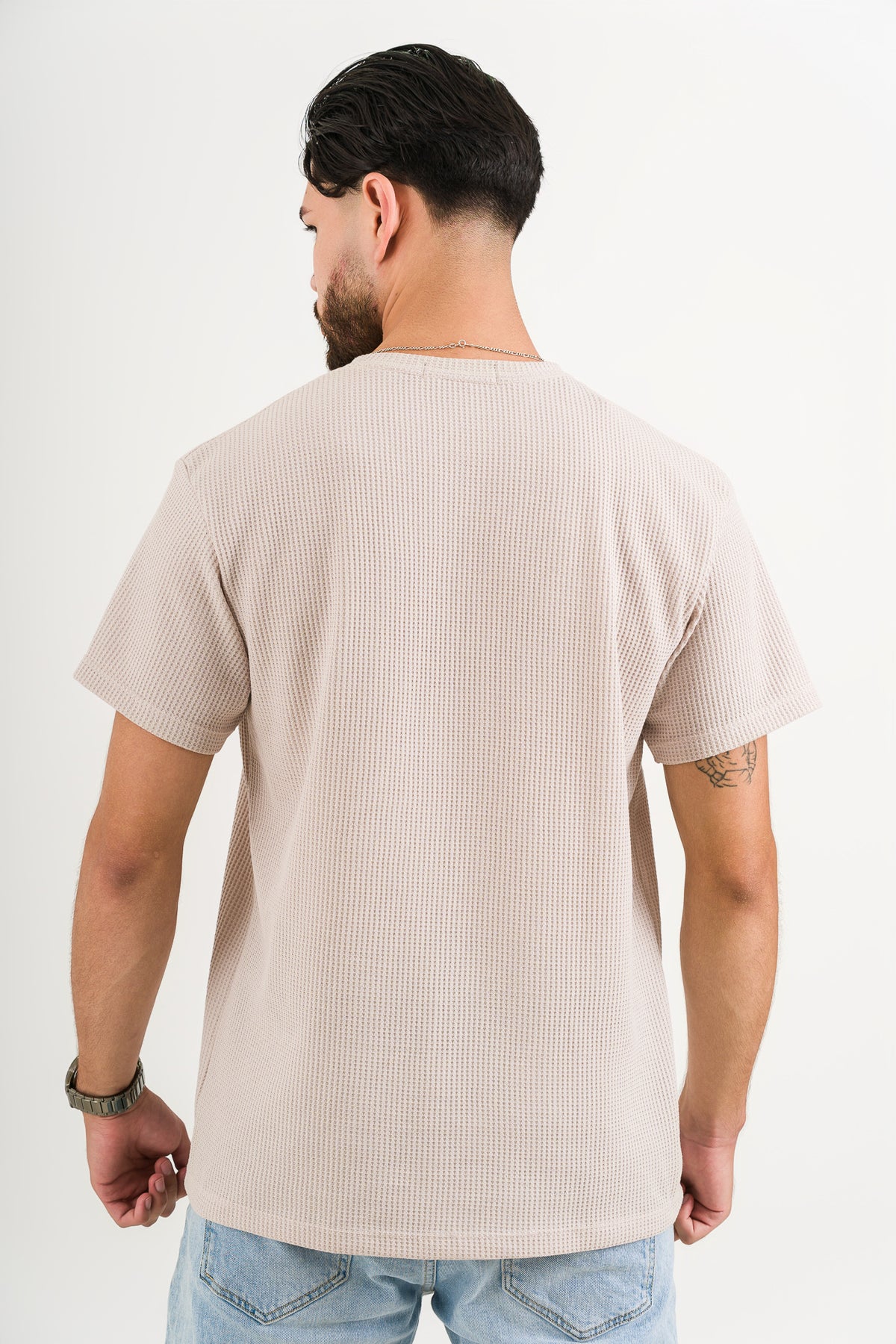 T-Shirt Text Q Beige - Voszmen