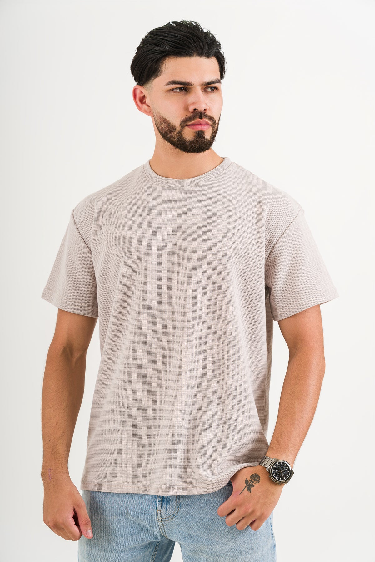 T-Shirt Text N Beige Claro - Voszmen