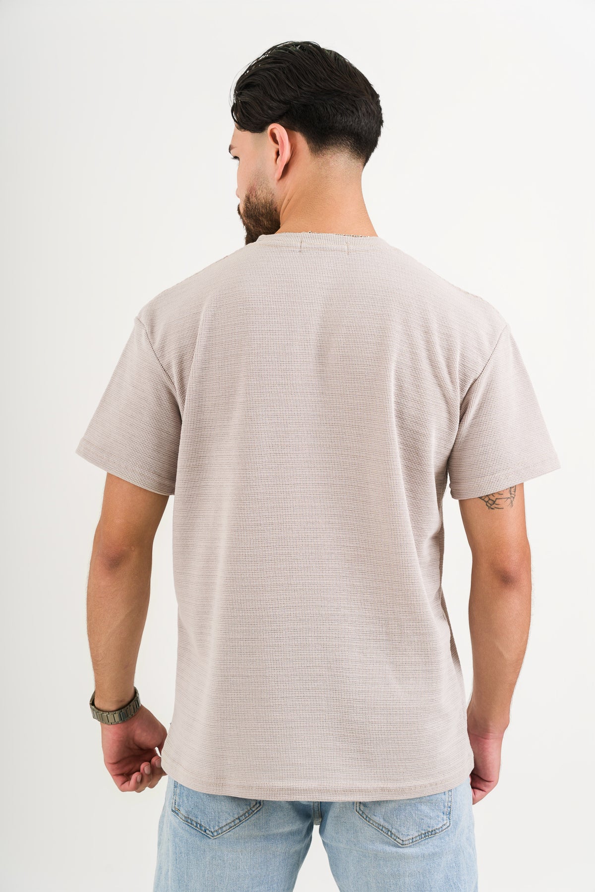 T-Shirt Text N Beige Claro - Voszmen