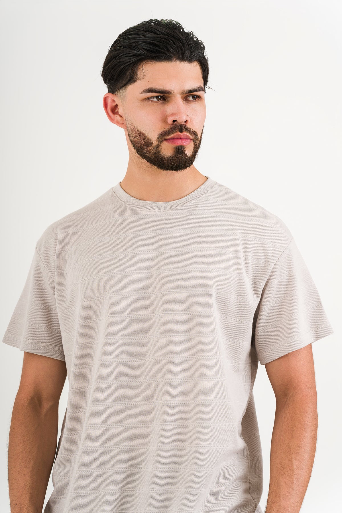T-Shirt Text H Beige - Voszmen