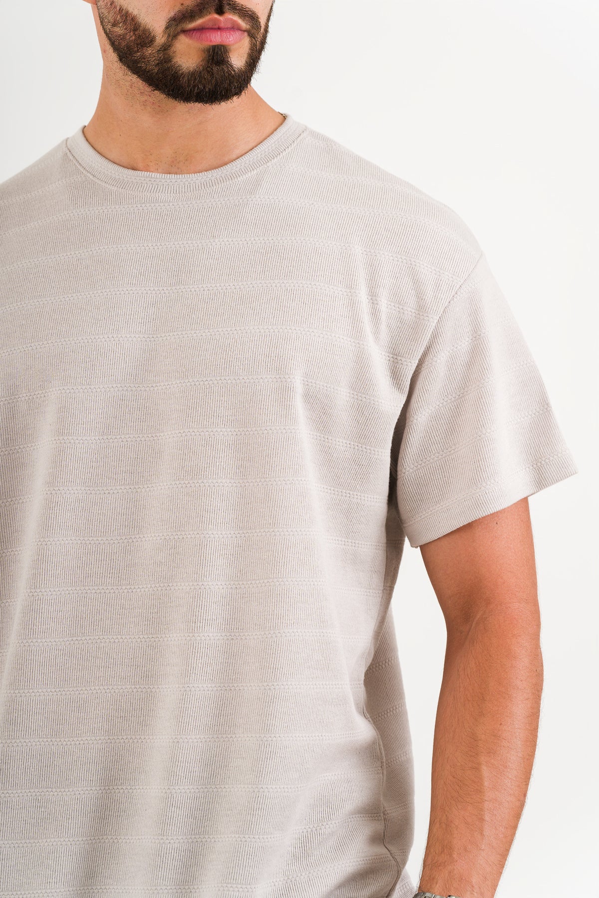 T-Shirt Text H Beige - Voszmen