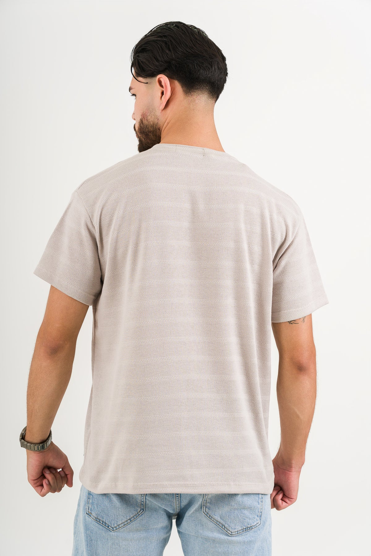 T-Shirt Text H Beige - Voszmen