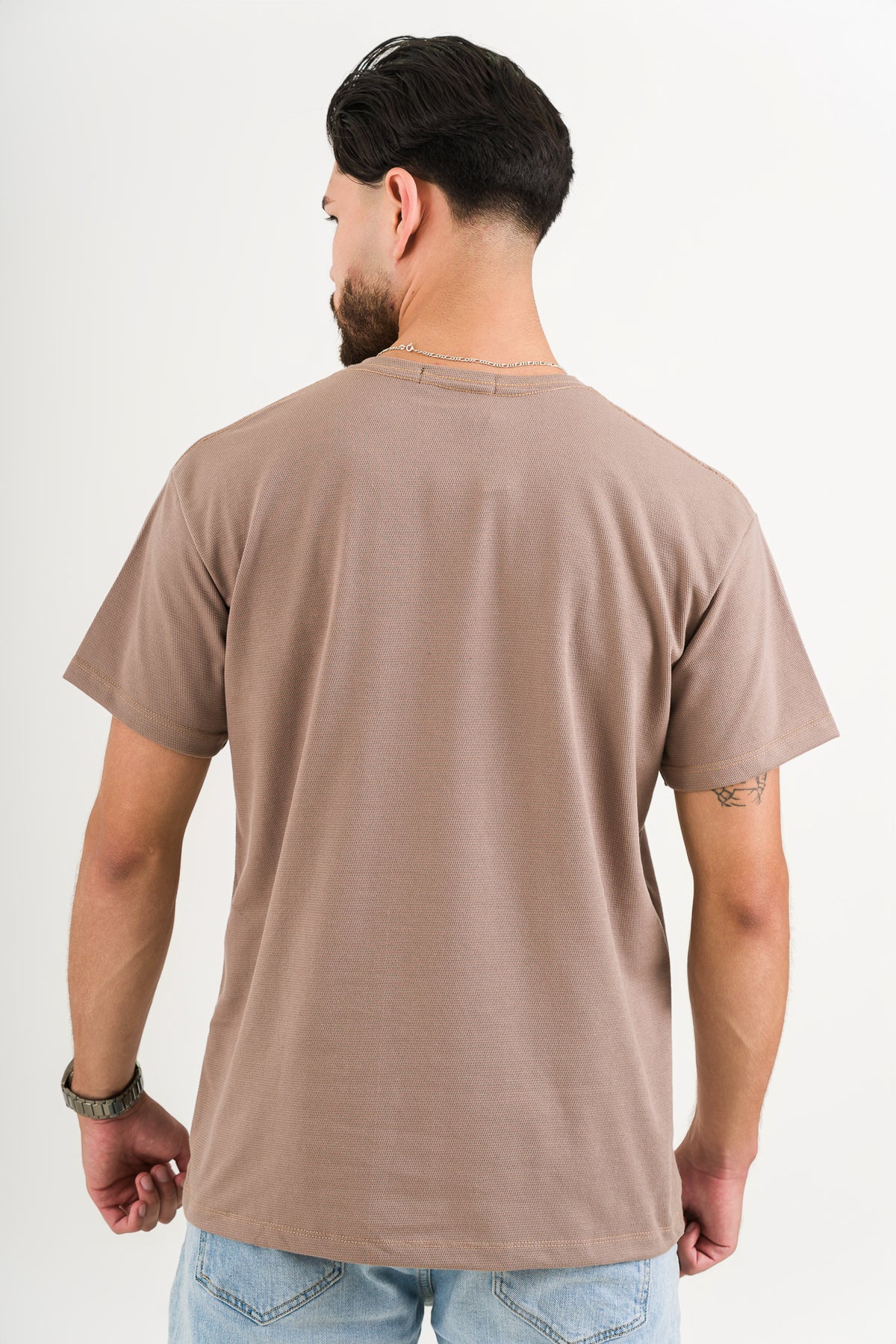 T-Shirt Text C cafe claro - Voszmen