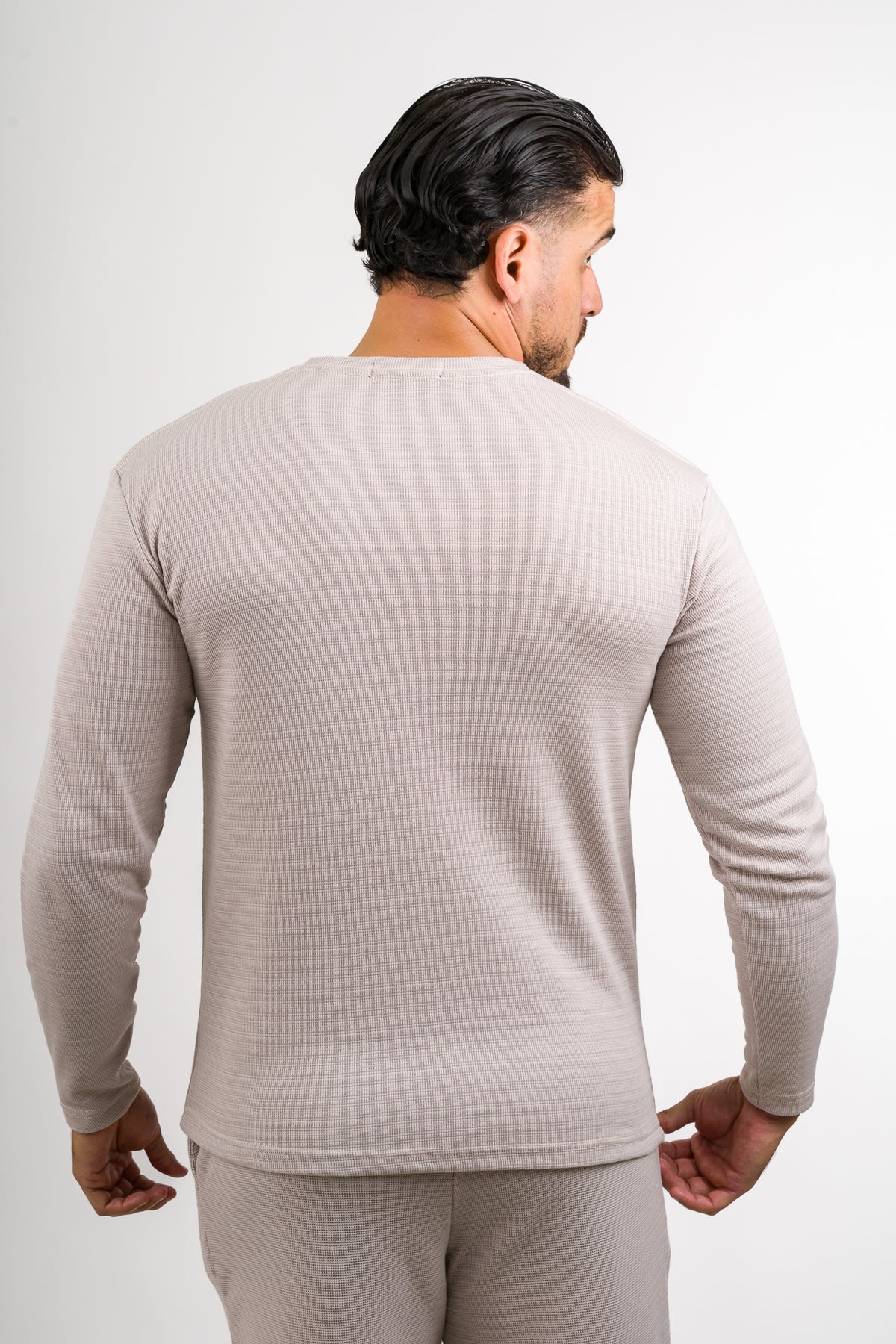 Camiseta ML Text N beige claro - Voszmen