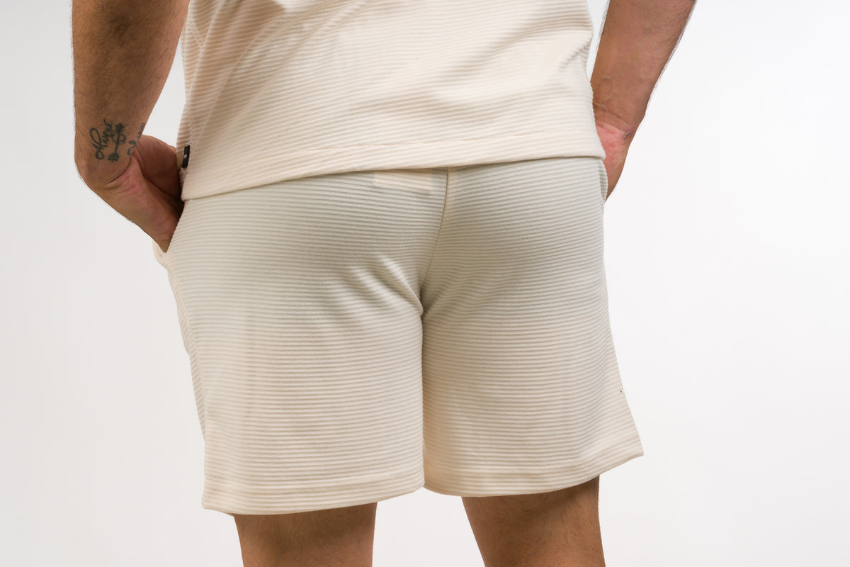Pantaloneta Text B Crema - Voszmen