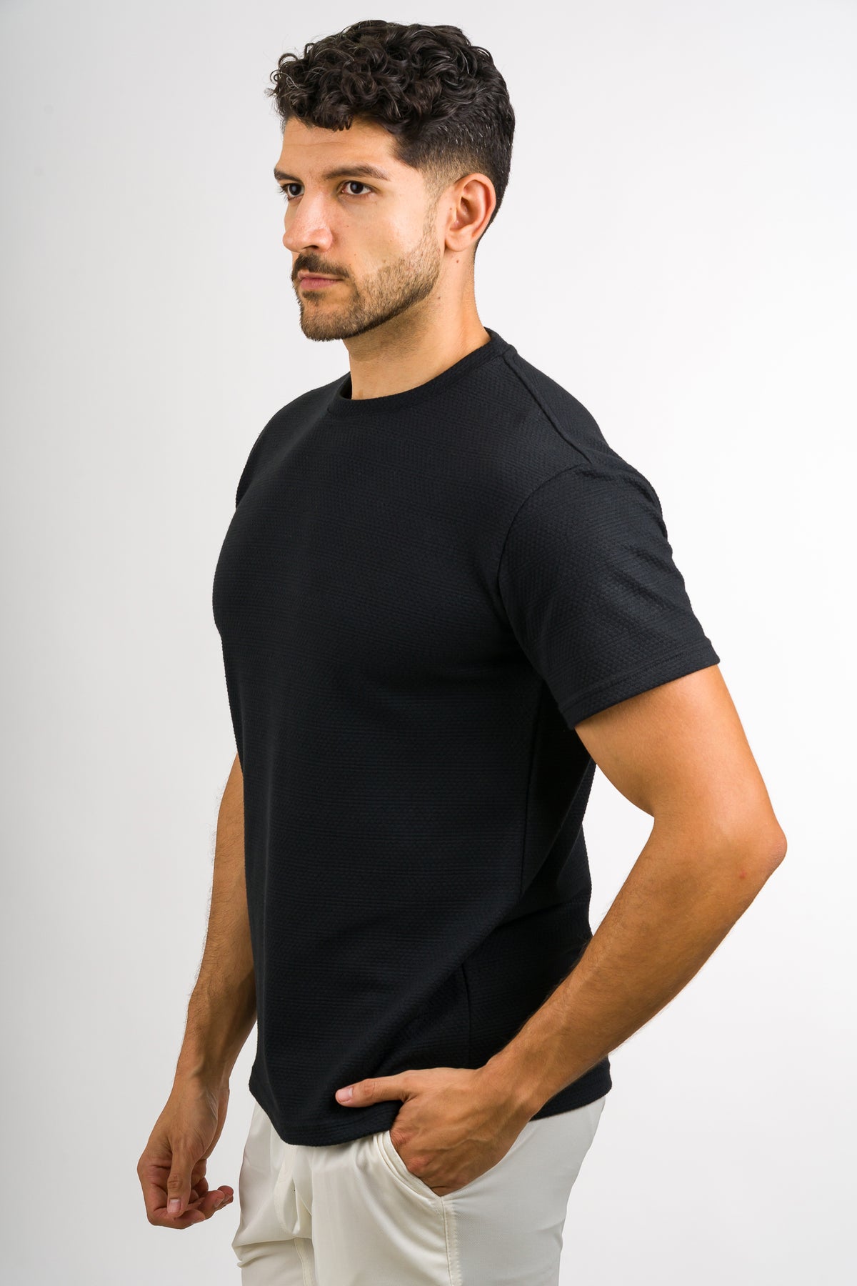 T-Shirt Text Ch Negro - Voszmen