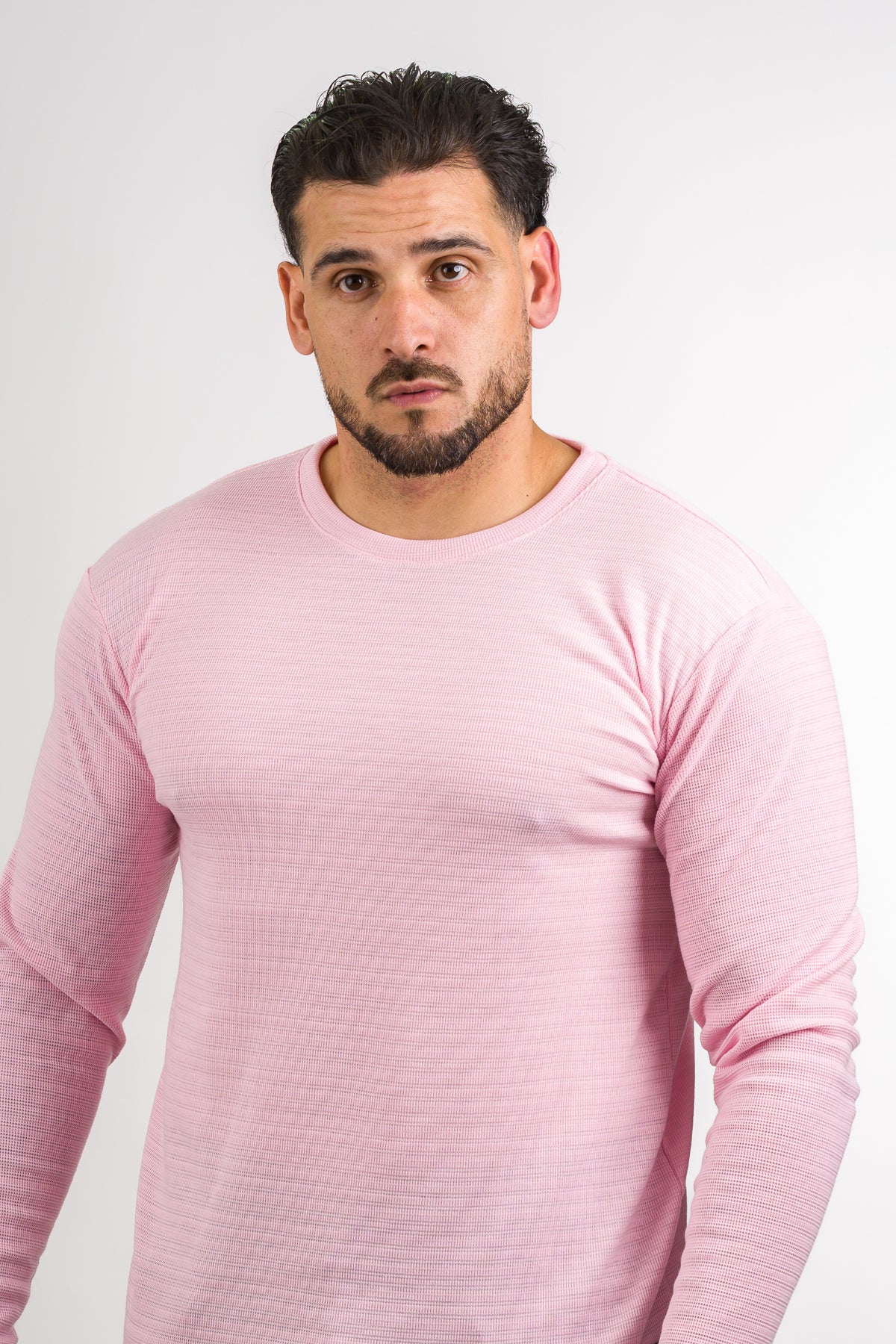 Camiseta ML Text N rosado - Voszmen