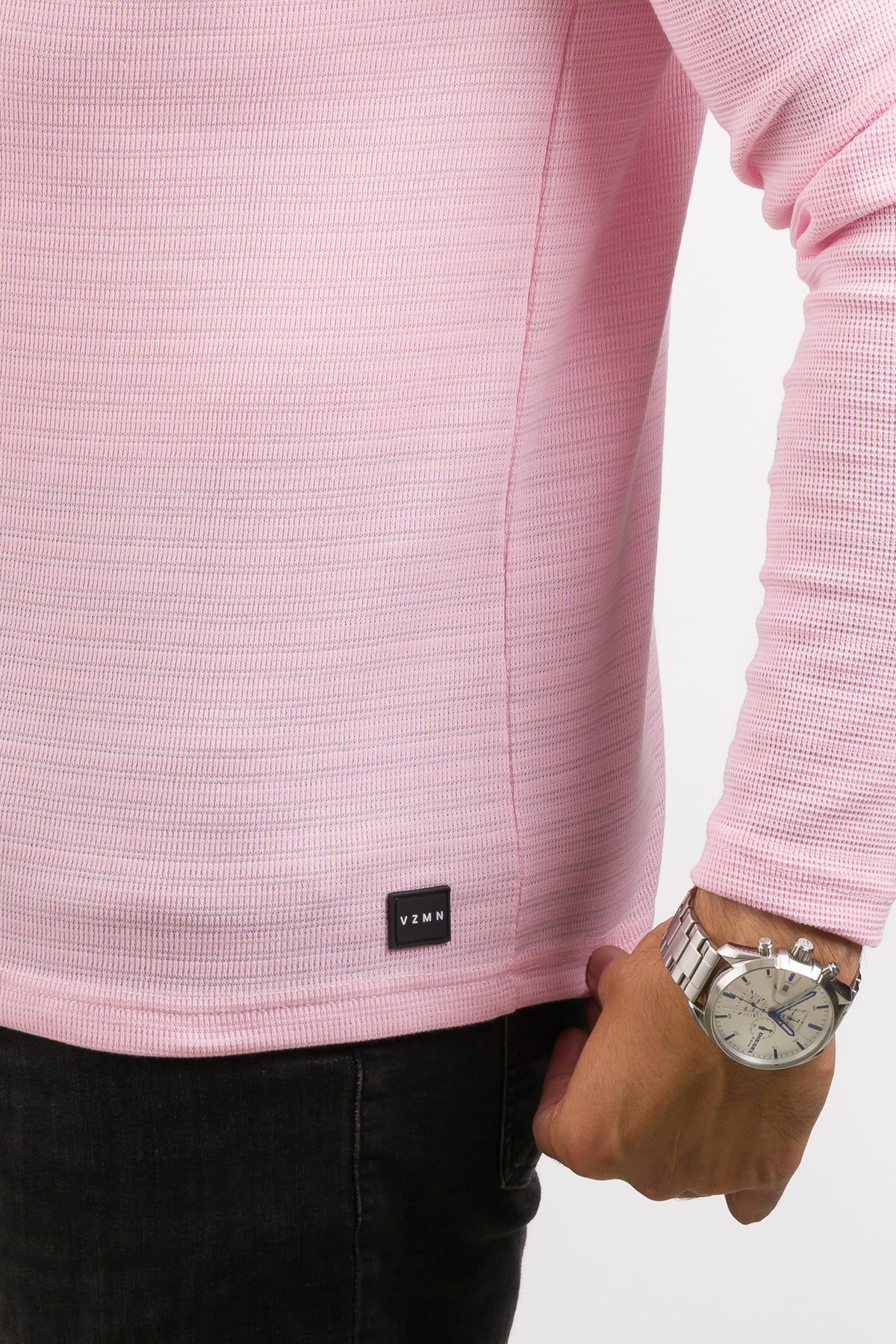 Camiseta ML Text N rosado - Voszmen