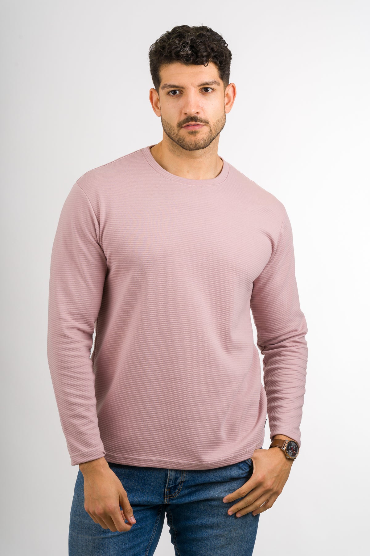 Camiseta ML Text B Palo Rosa - Voszmen
