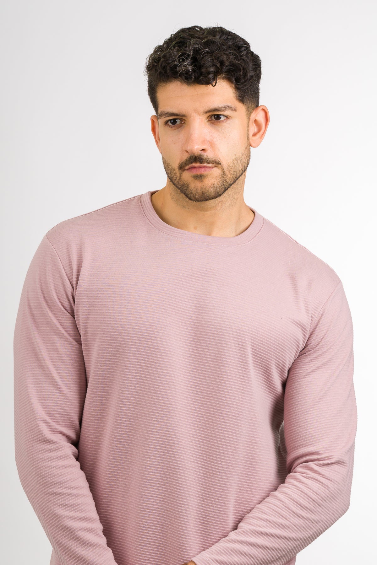 Camiseta ML Text B Palo Rosa - Voszmen