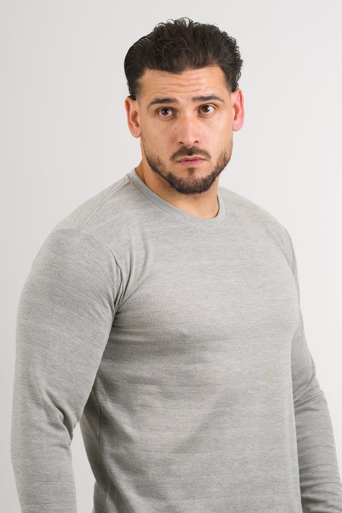 Camiseta ML Text H Gris - Voszmen