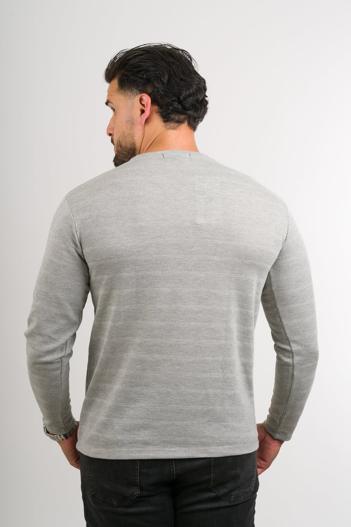 Camiseta ML Text H Gris - Voszmen