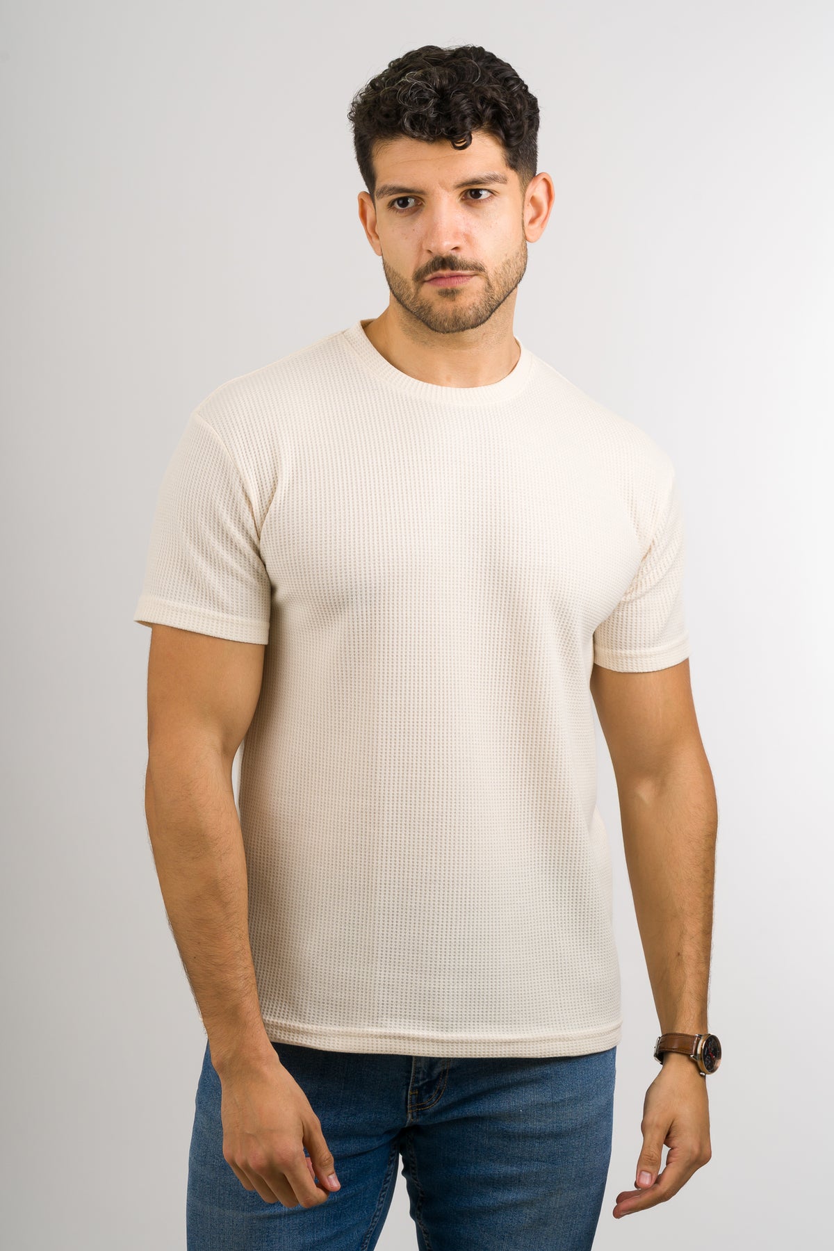 T-Shirt Text Q Crema - Voszmen