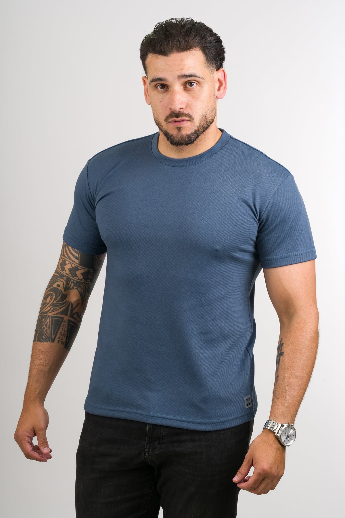 T-Shirt Text F Azul Petro - Voszmen