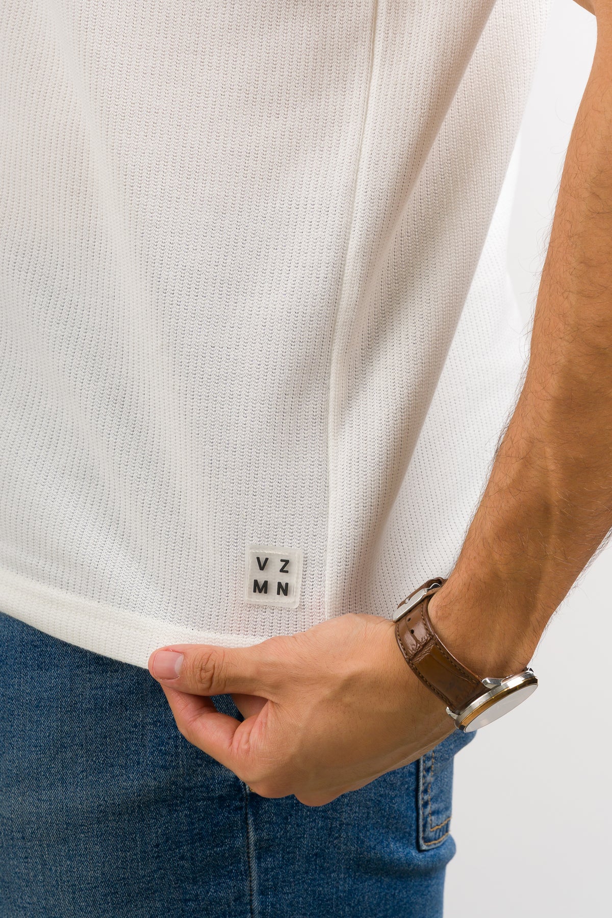 T-Shirt Text NW Blanco H - Voszmen