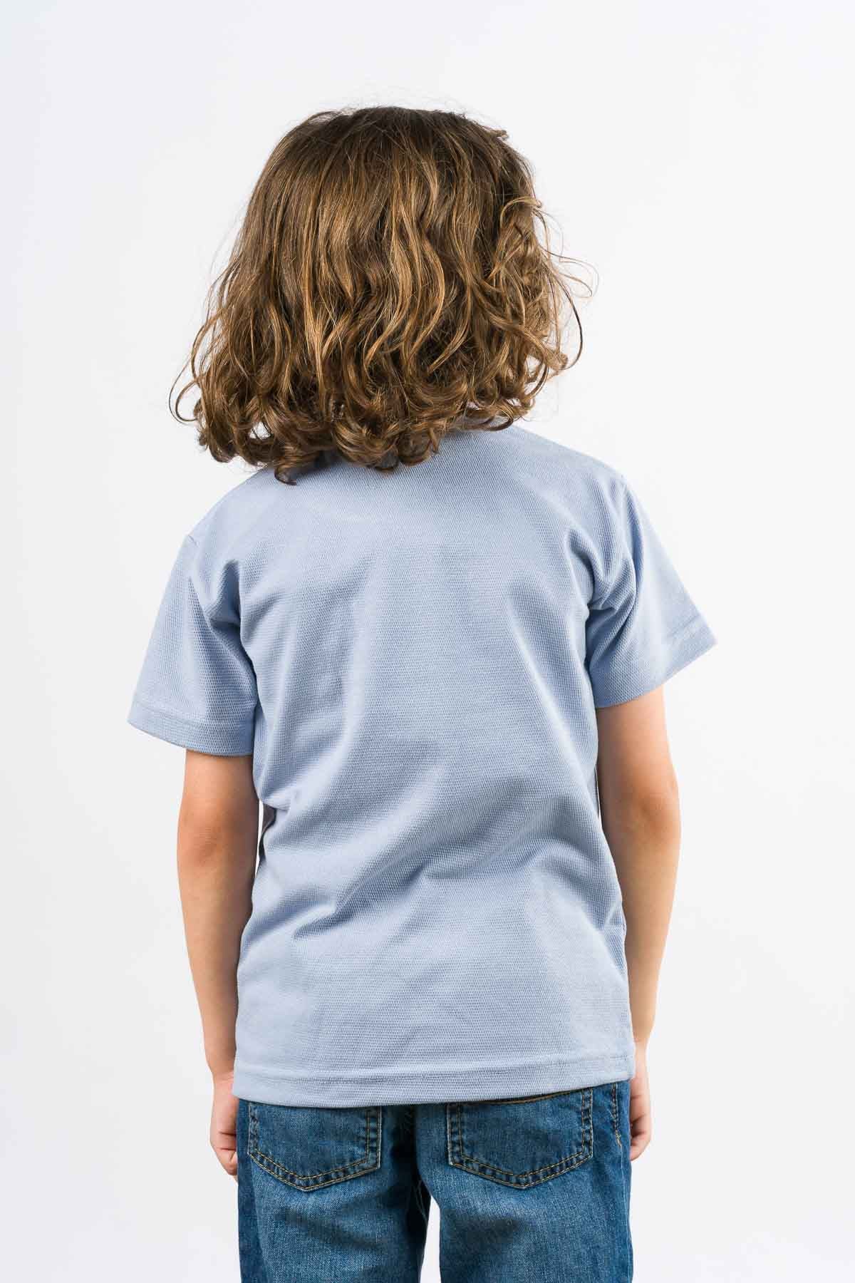 T-Shirt Text C Kid Celeste - Voszmen