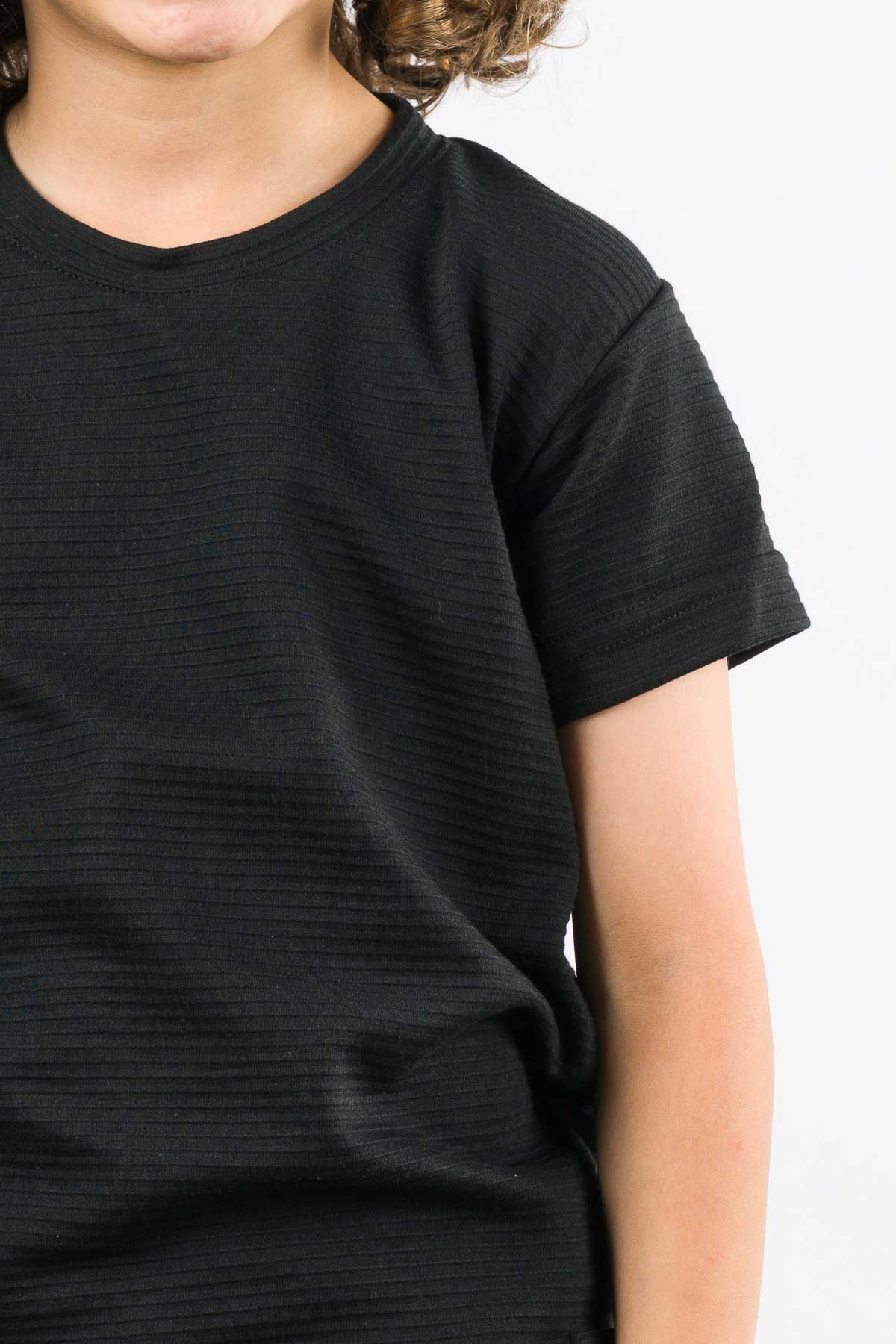 T-Shirt Text B Kid Negro - Voszmen