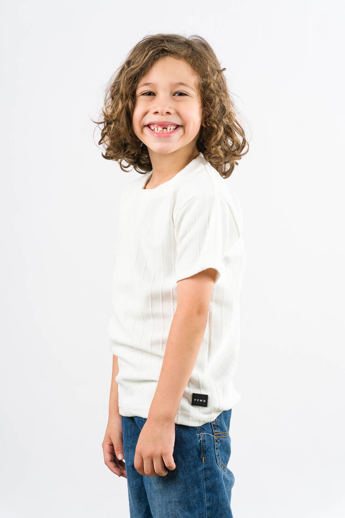 T-Shirt Text Kr Kid Blanca - Voszmen
