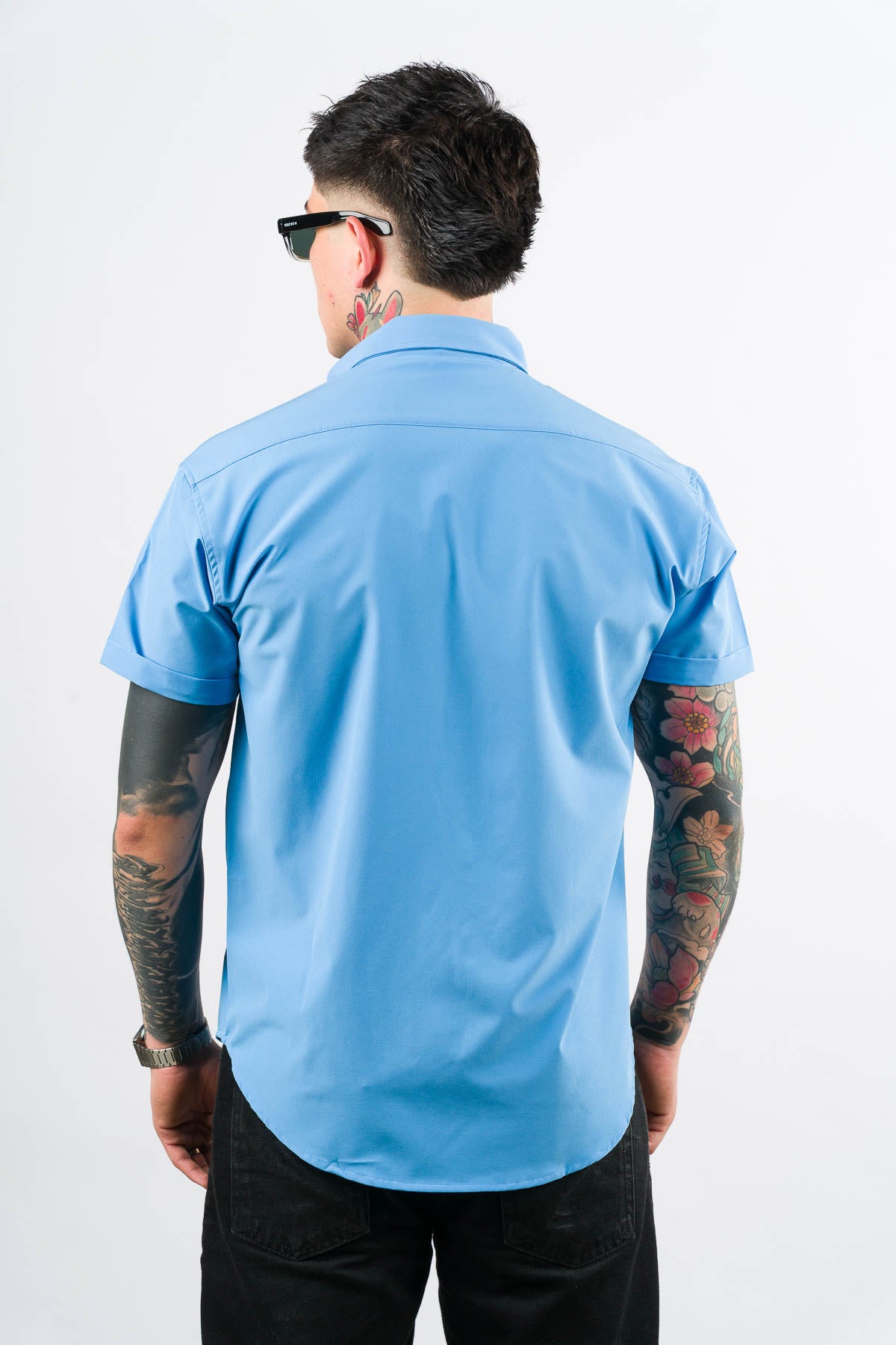 Camisa Button Triple Celeste - Voszmen