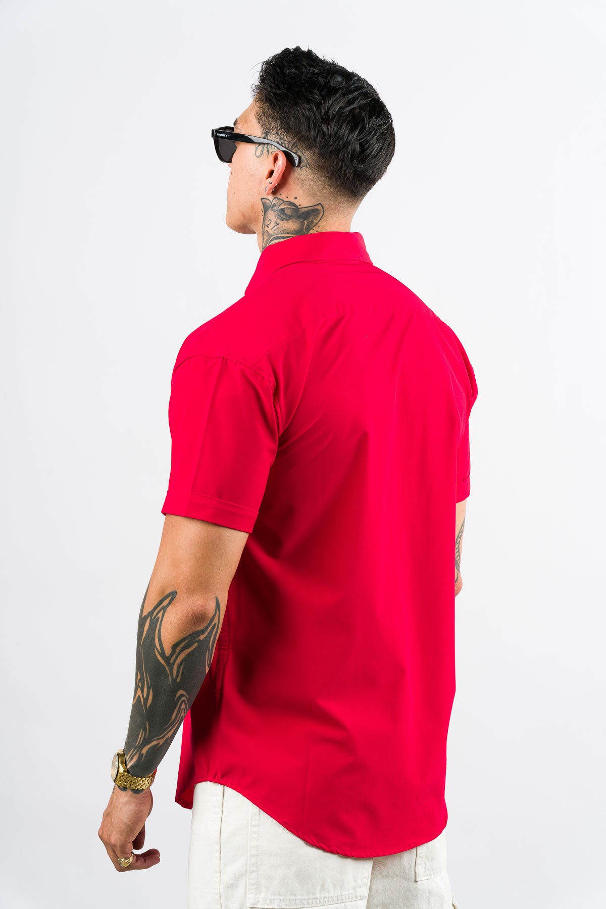 Camisa Button Triple Red - Voszmen