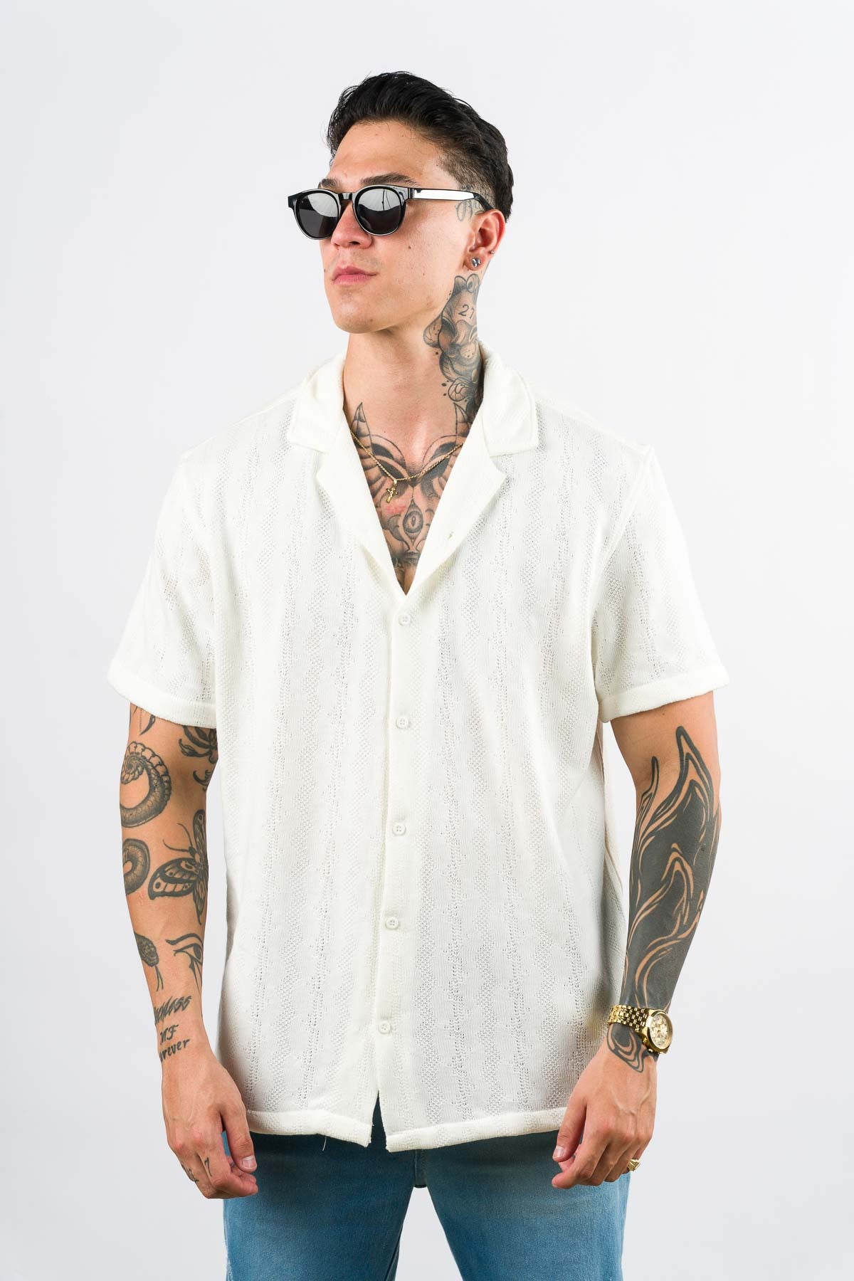Camisa Over Tejida Mt Blanca H - Voszmen