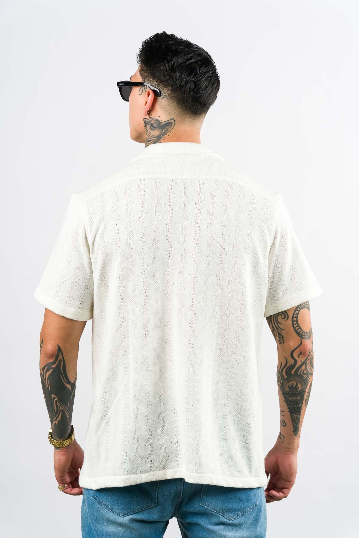 Camisa Over Tejida Mt Blanca H - Voszmen