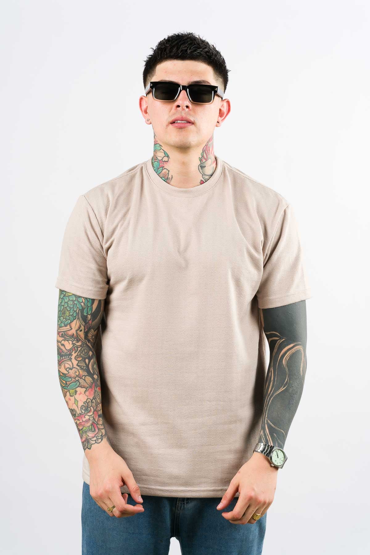 T-Shirt Text Sr Beige - Voszmen