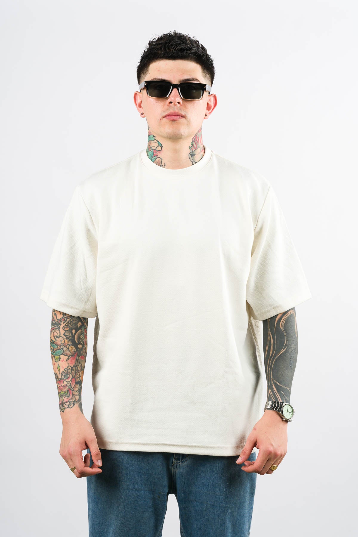 T-Shirt Over Text By Blanco Hueso - Voszmen