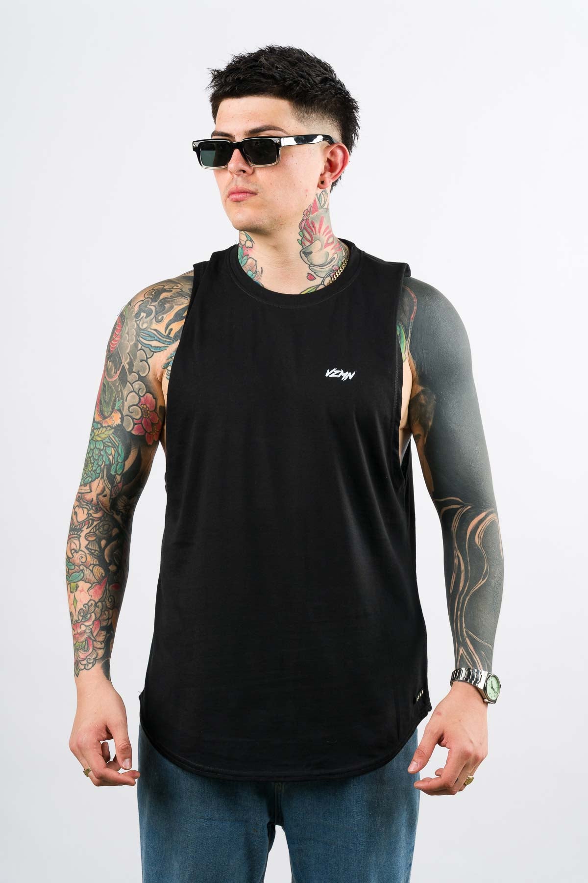 T-Shirt Tank Top Negro - Voszmen