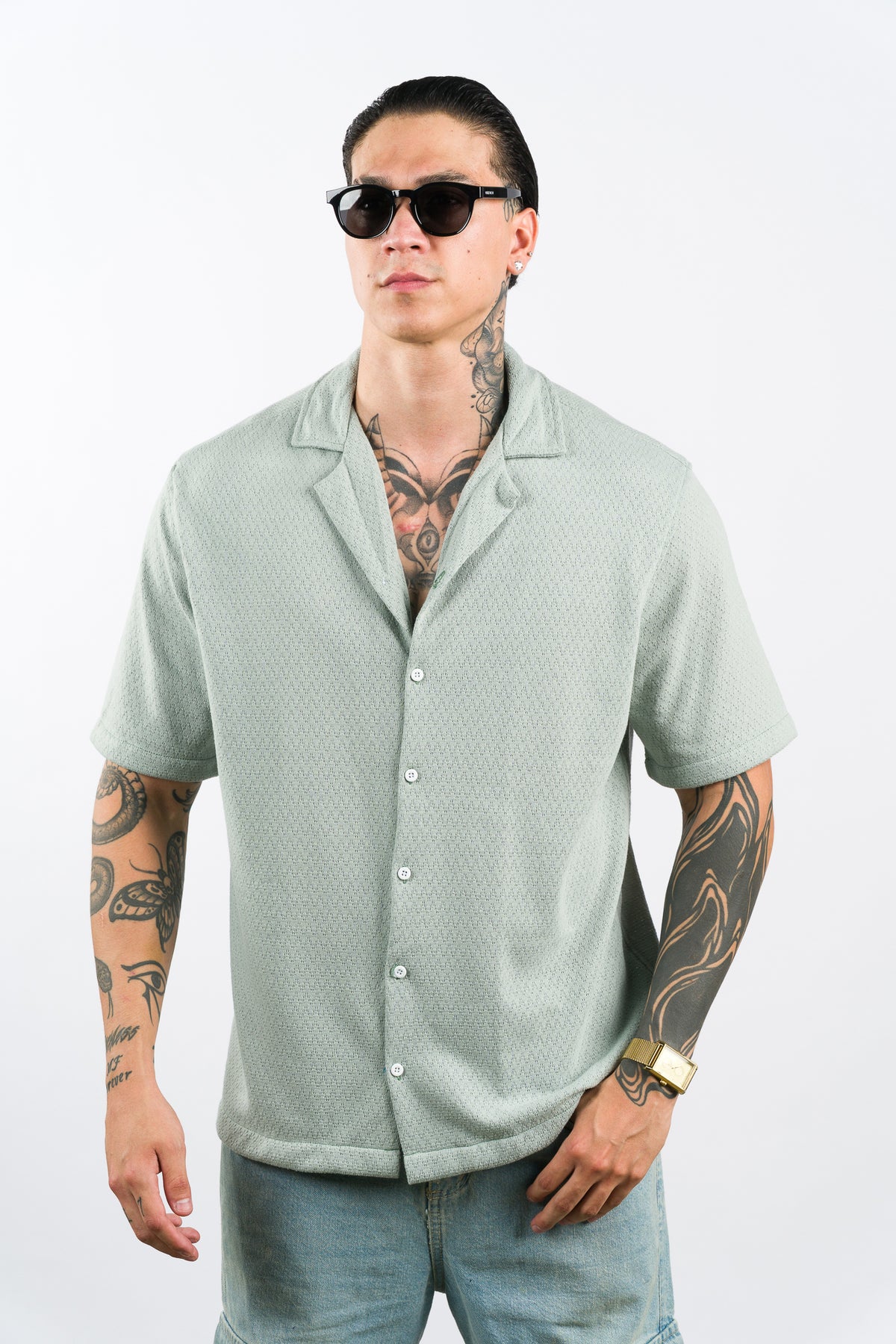 Camisa Over Tejida SZ Verde SE - Voszmen