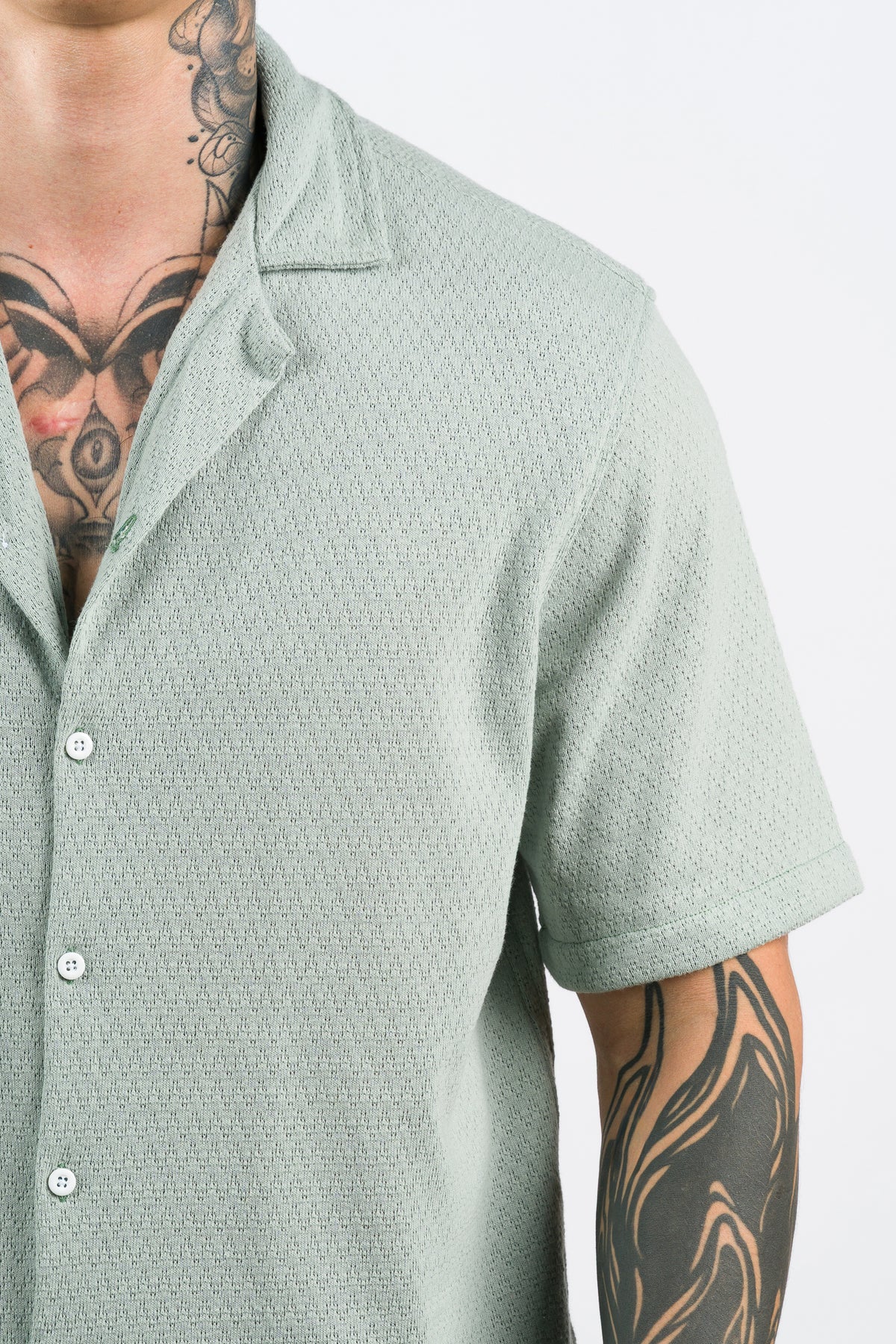 Camisa Over Tejida SZ Verde SE - Voszmen