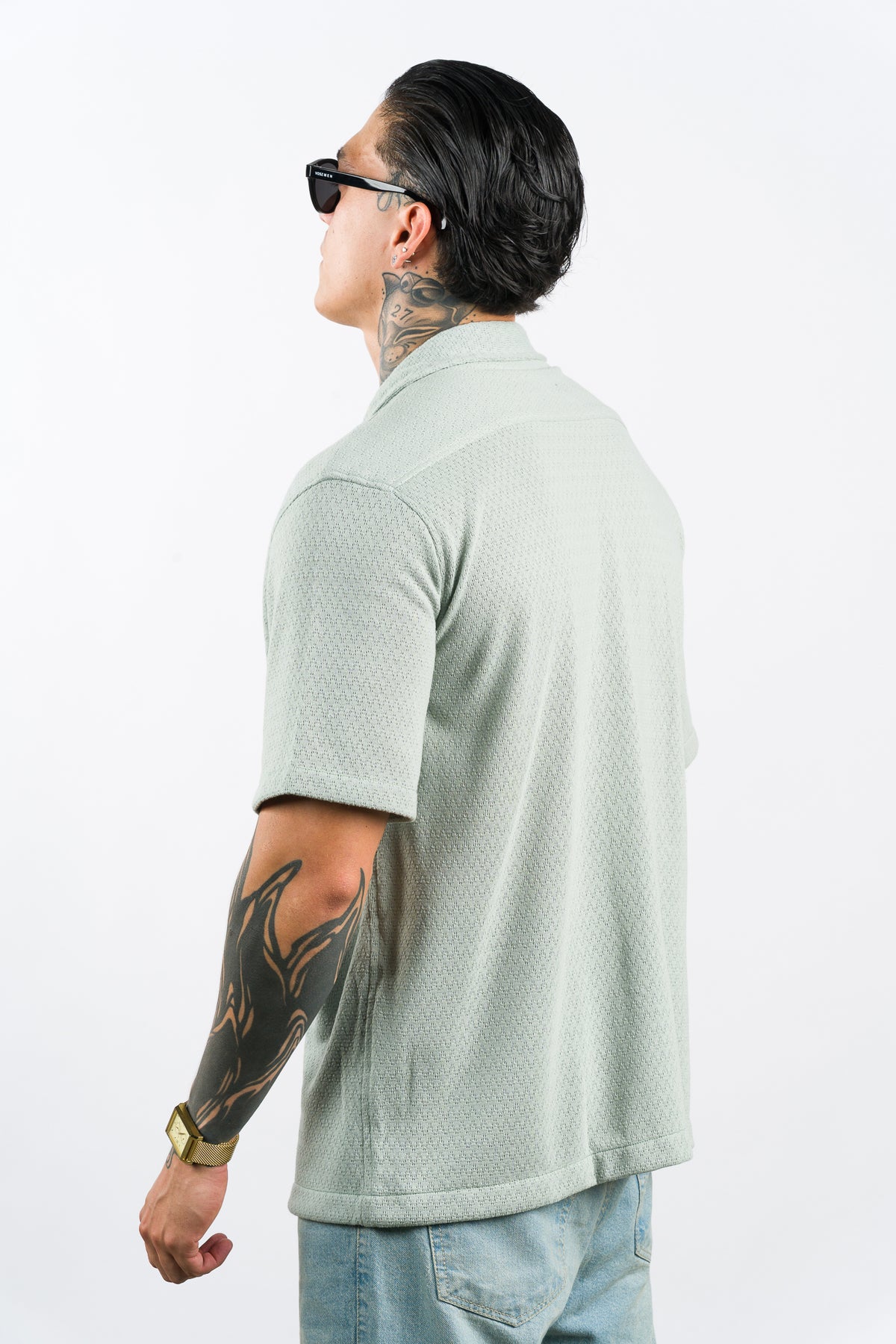 Camisa Over Tejida SZ Verde SE - Voszmen