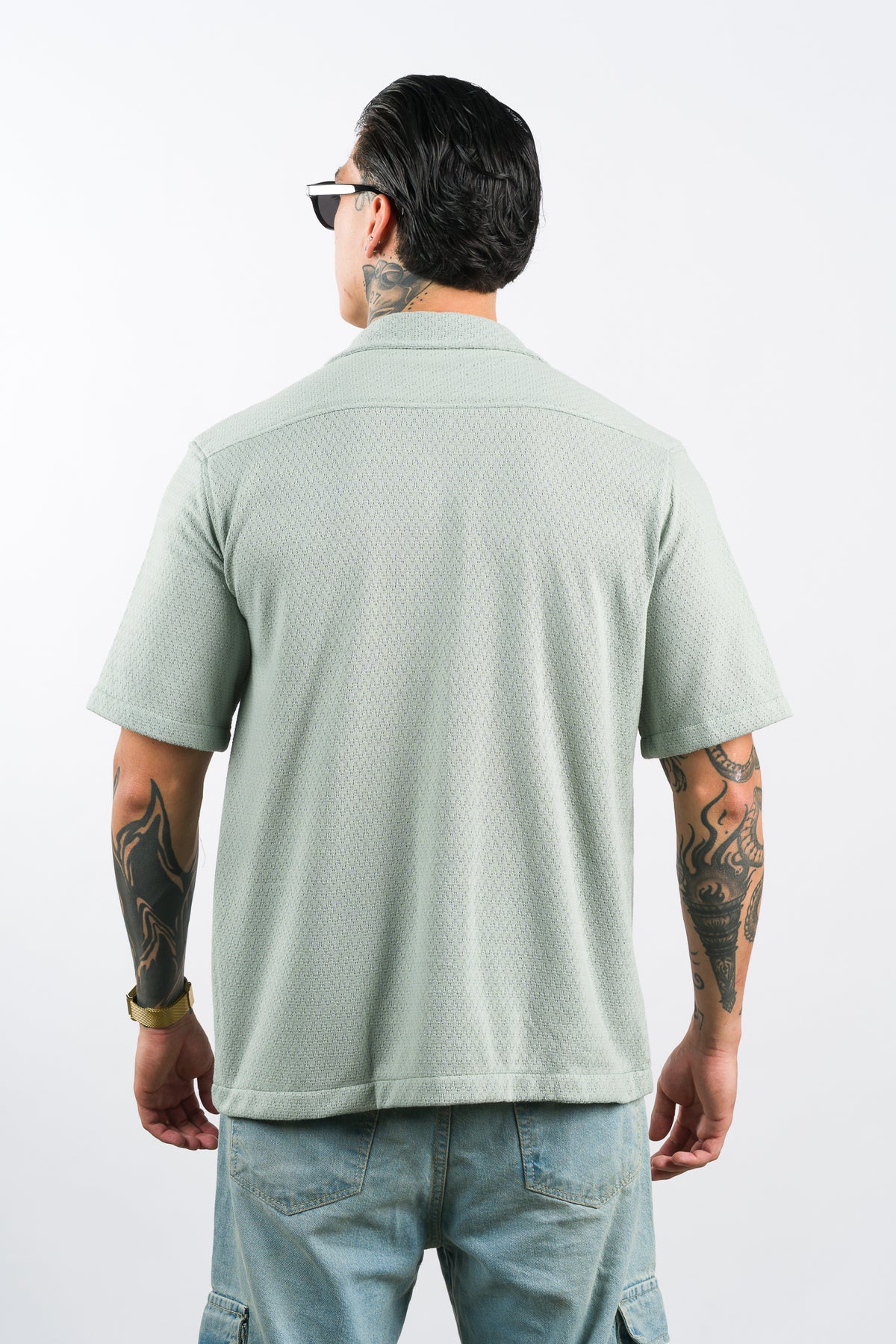 Camisa Over Tejida SZ Verde SE - Voszmen