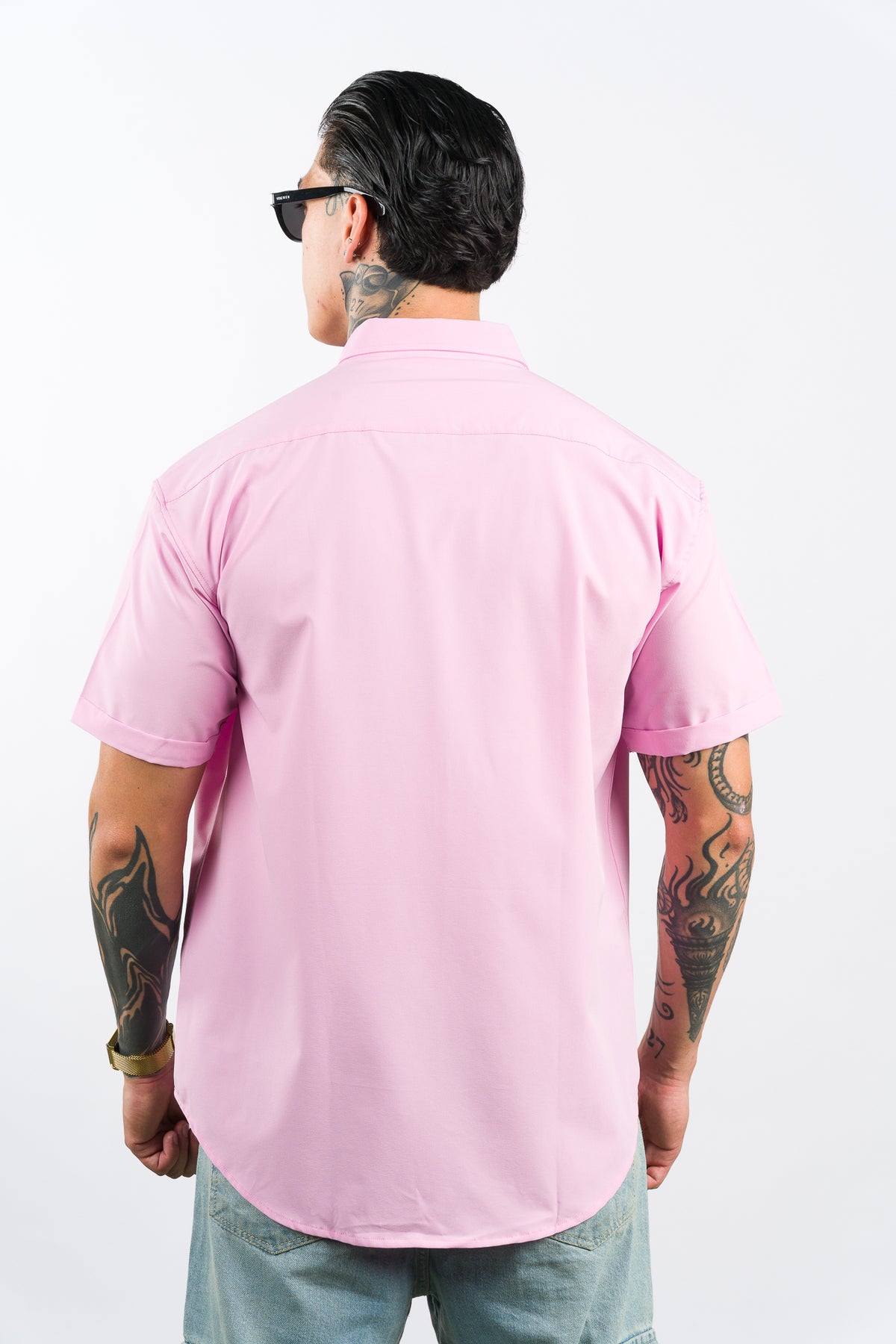 Camisa Button Triple Pink - Voszmen