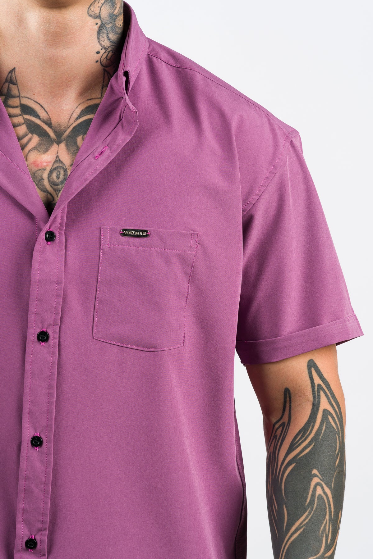 Camisa Button Triple Purple O