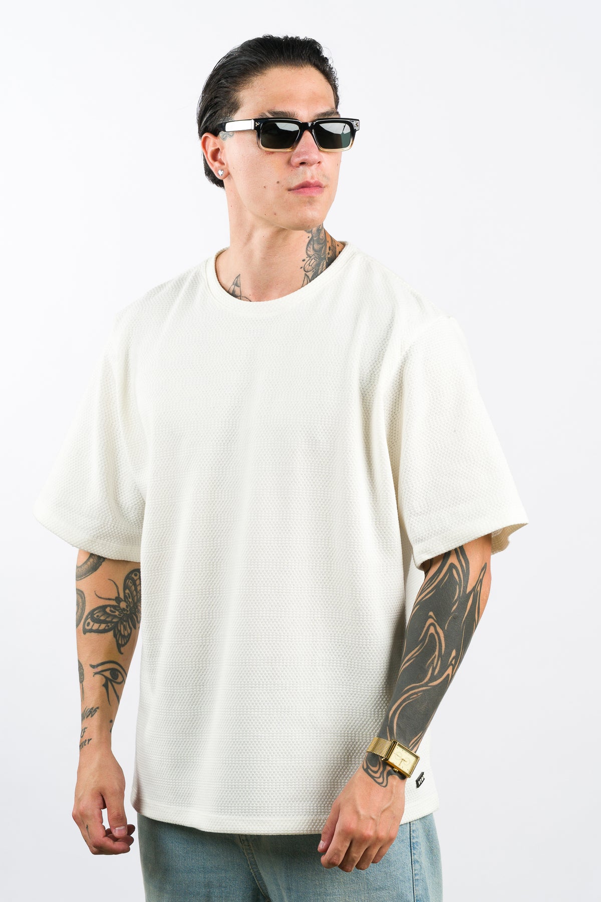 T-Shirt Over Text Ch Blanco H
