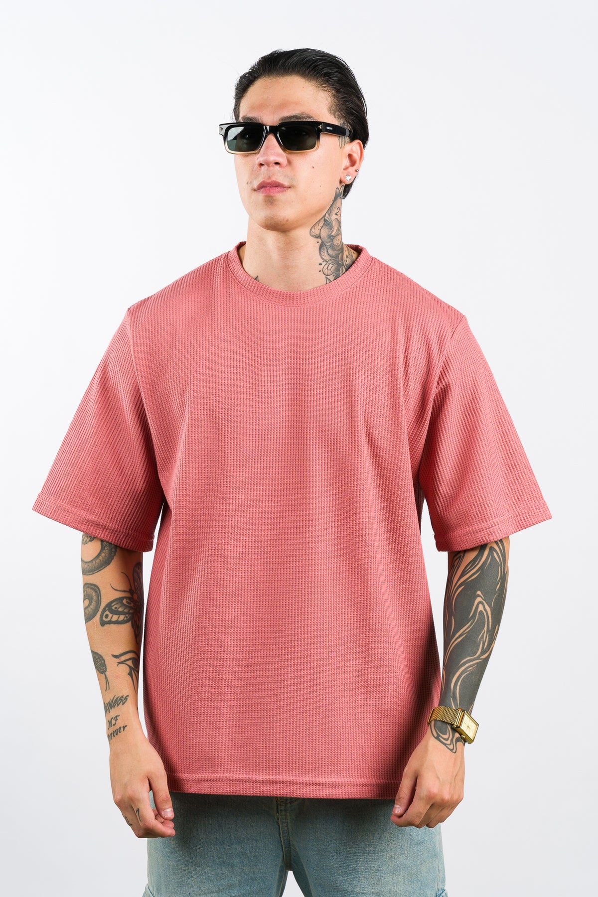 T-Shirt Over Text Q Dark Rose - Voszmen