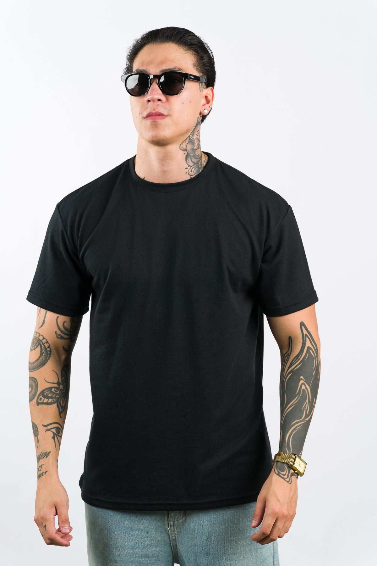 T-Shirt Text C Negro - Voszmen