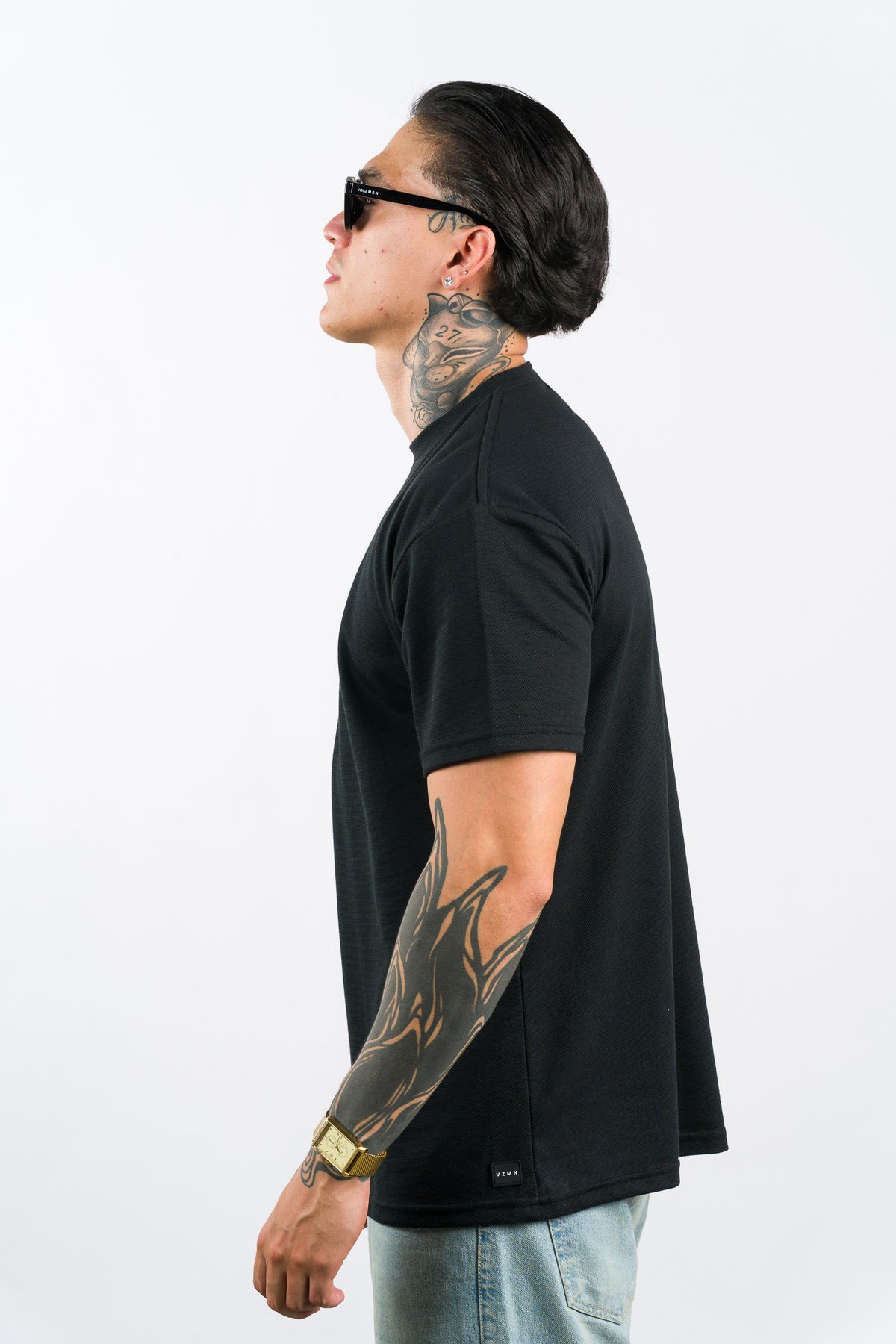 T-Shirt Text C Negro - Voszmen