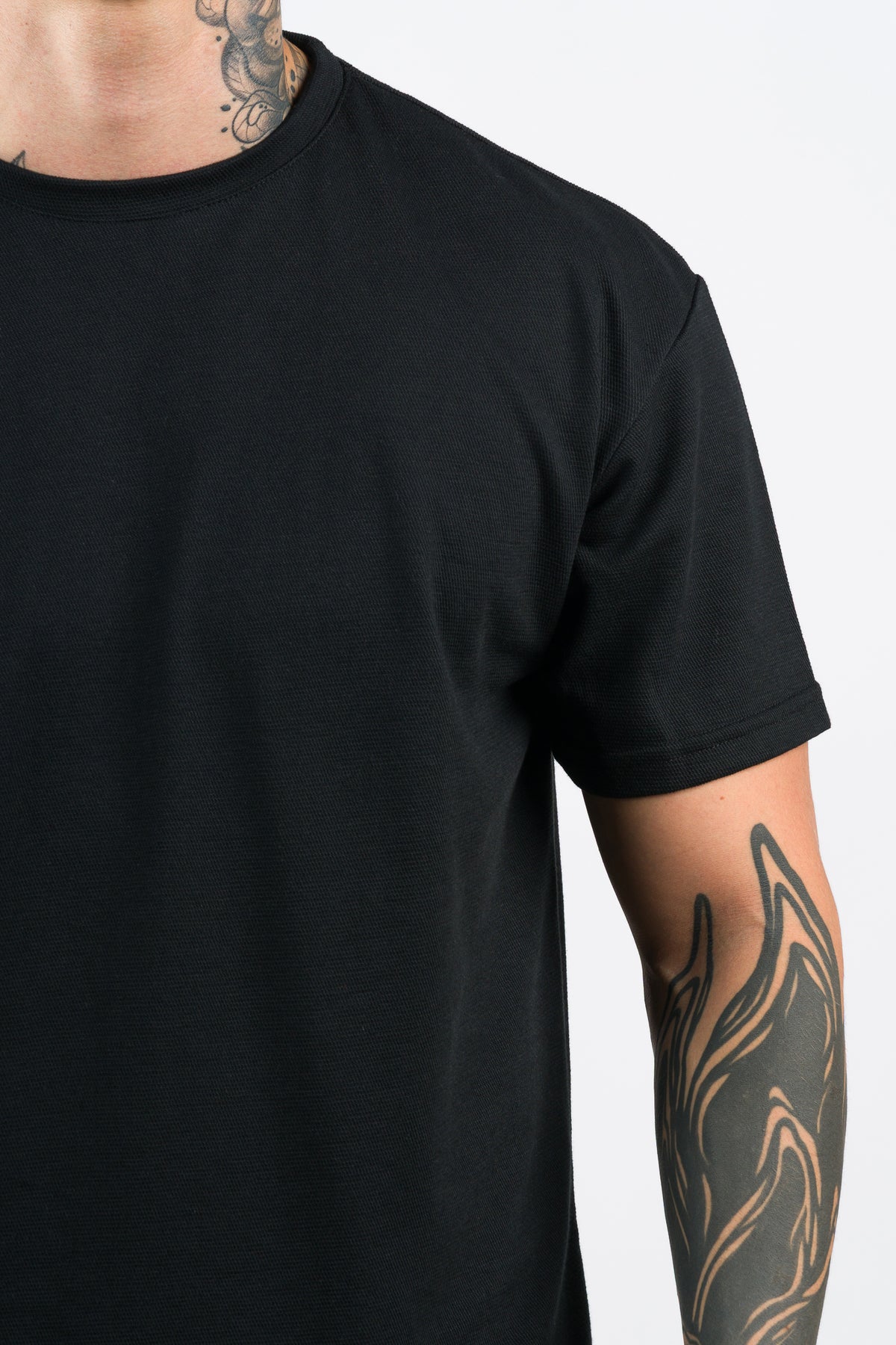 T-Shirt Text C Negro