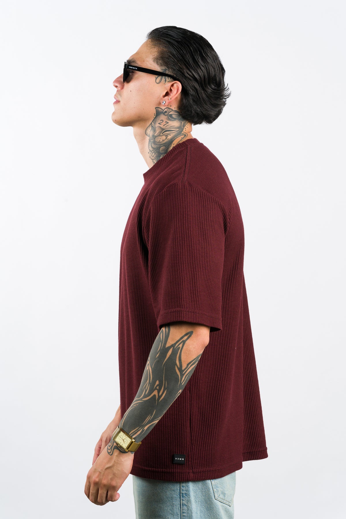 T-Shirt Over Text Q vino - Voszmen