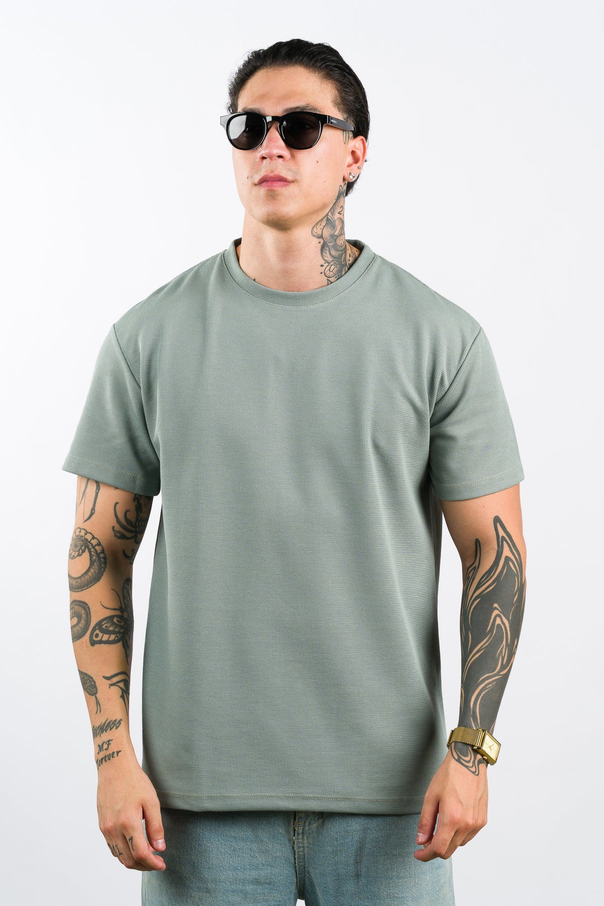 T-Shirt Text F Verde Se - Voszmen