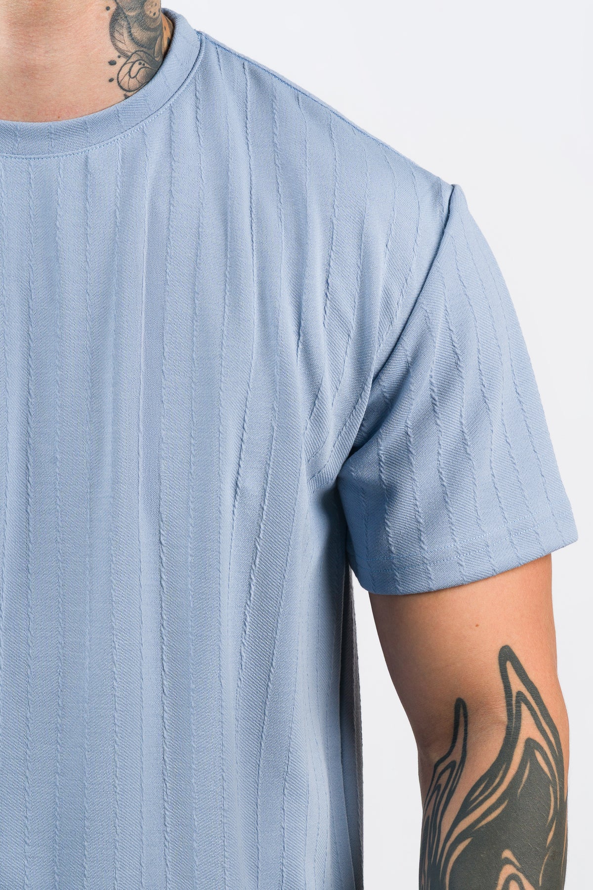 T-Shirt Text Kr celeste