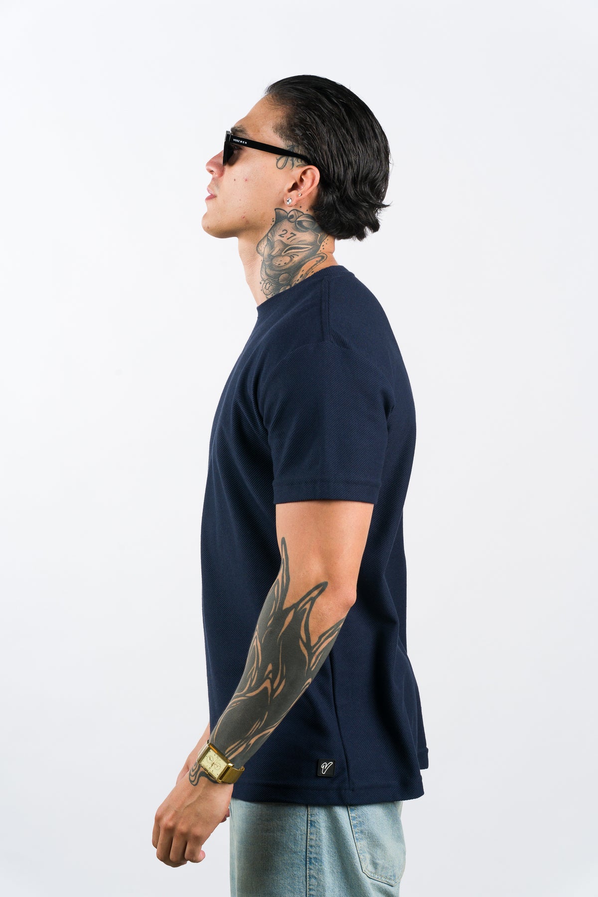 T-Shirt Text FZ Azul Navy - Voszmen