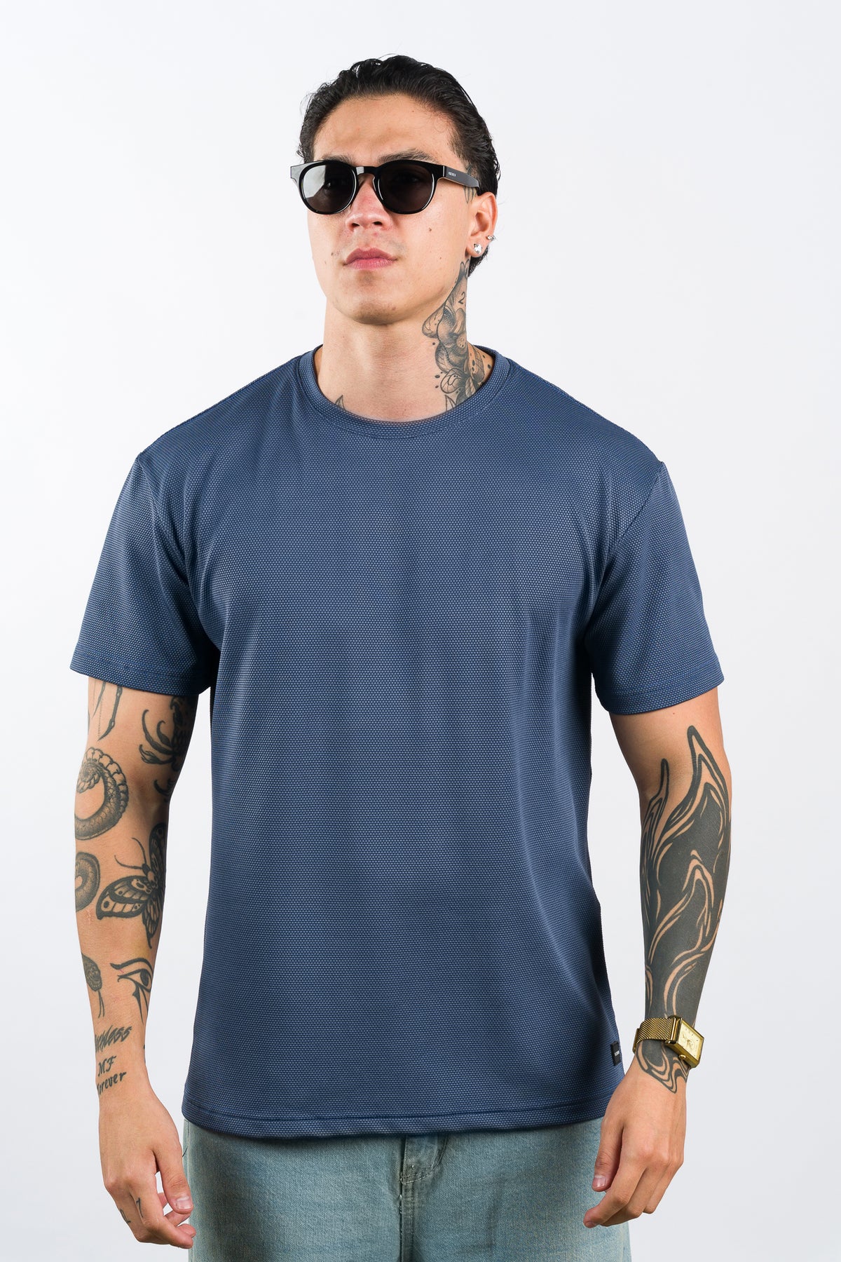 T-Shirt Text LM Azul Petro - Voszmen