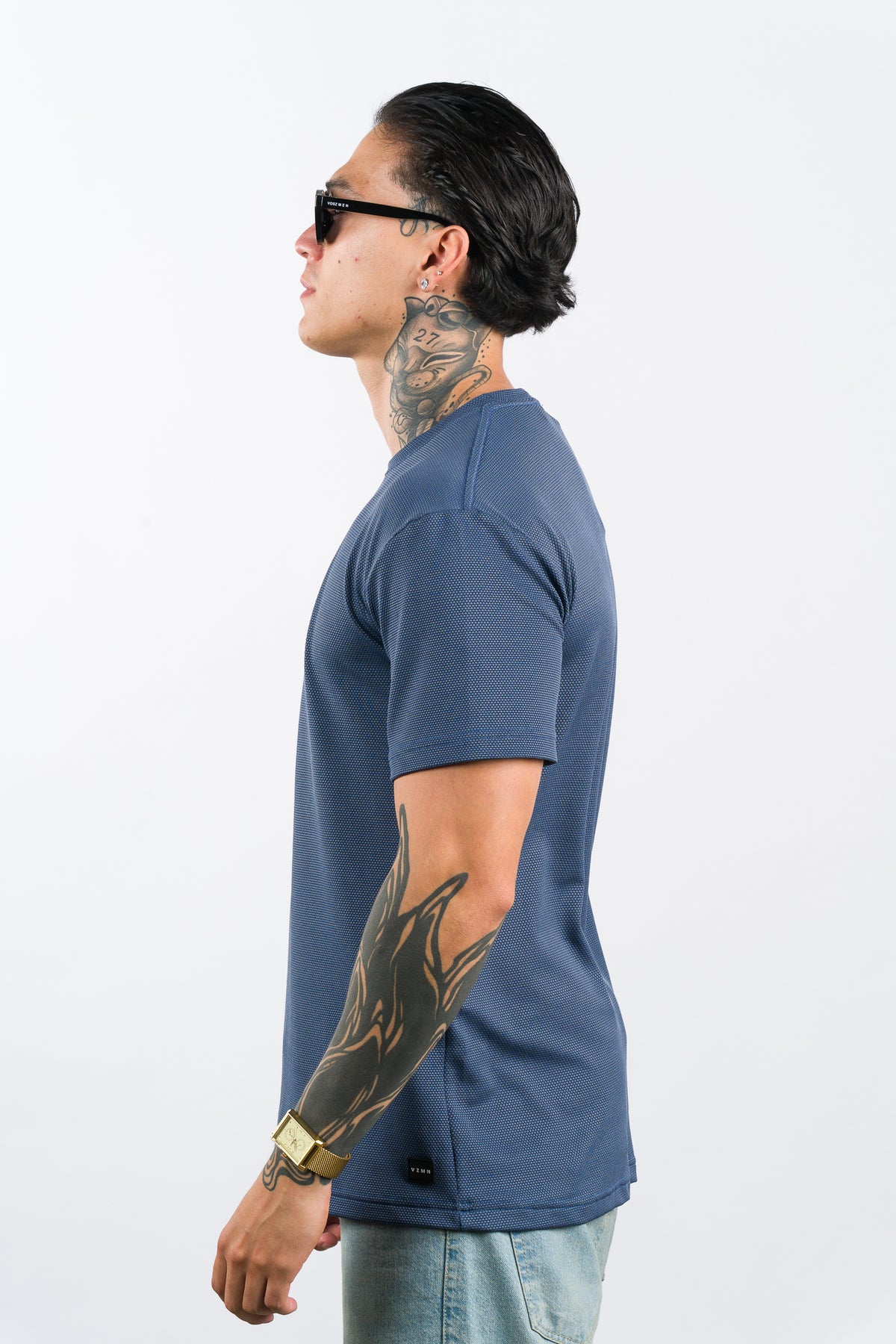 T-Shirt Text LM Azul Petro - Voszmen