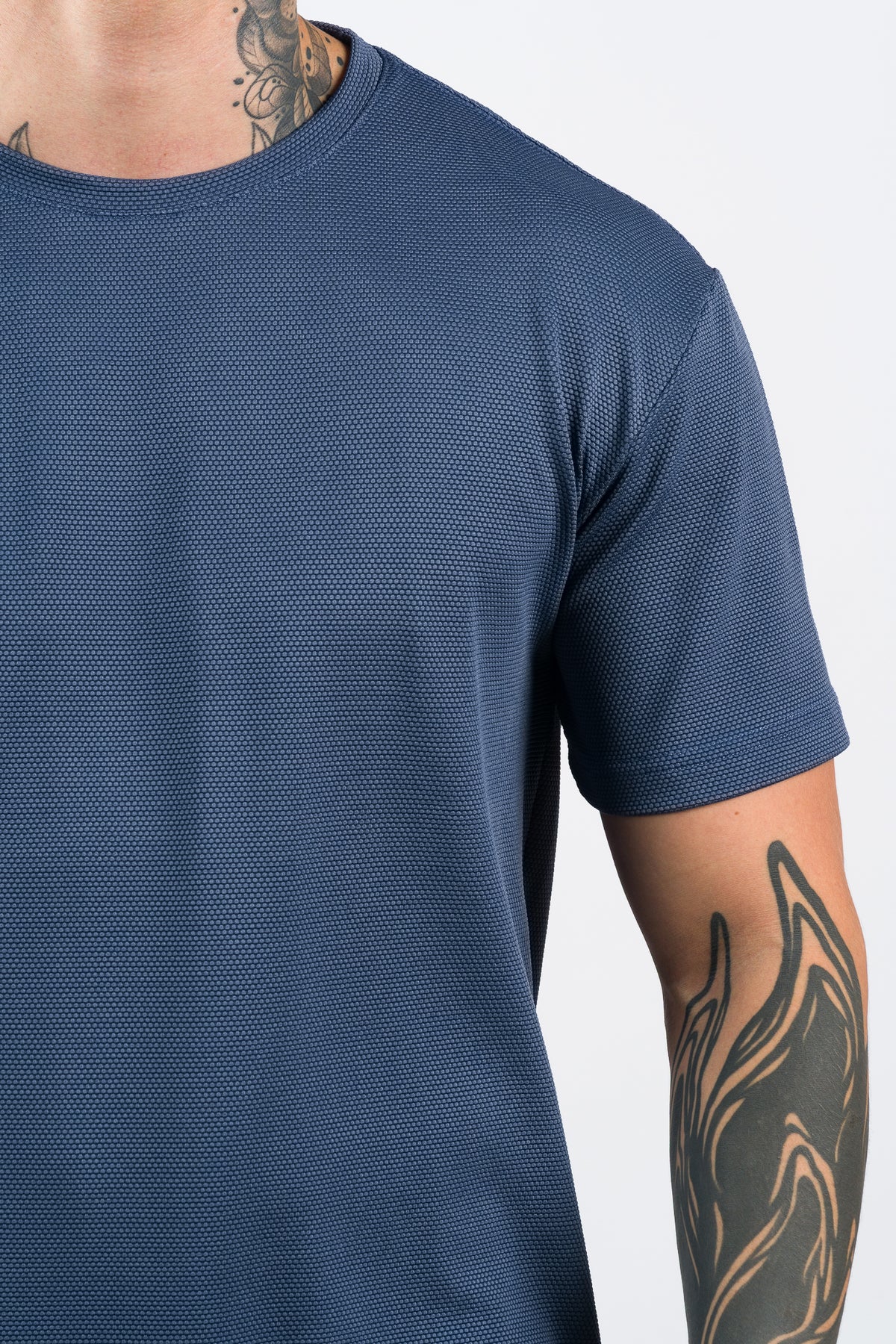 T-Shirt Text LM Azul Petro