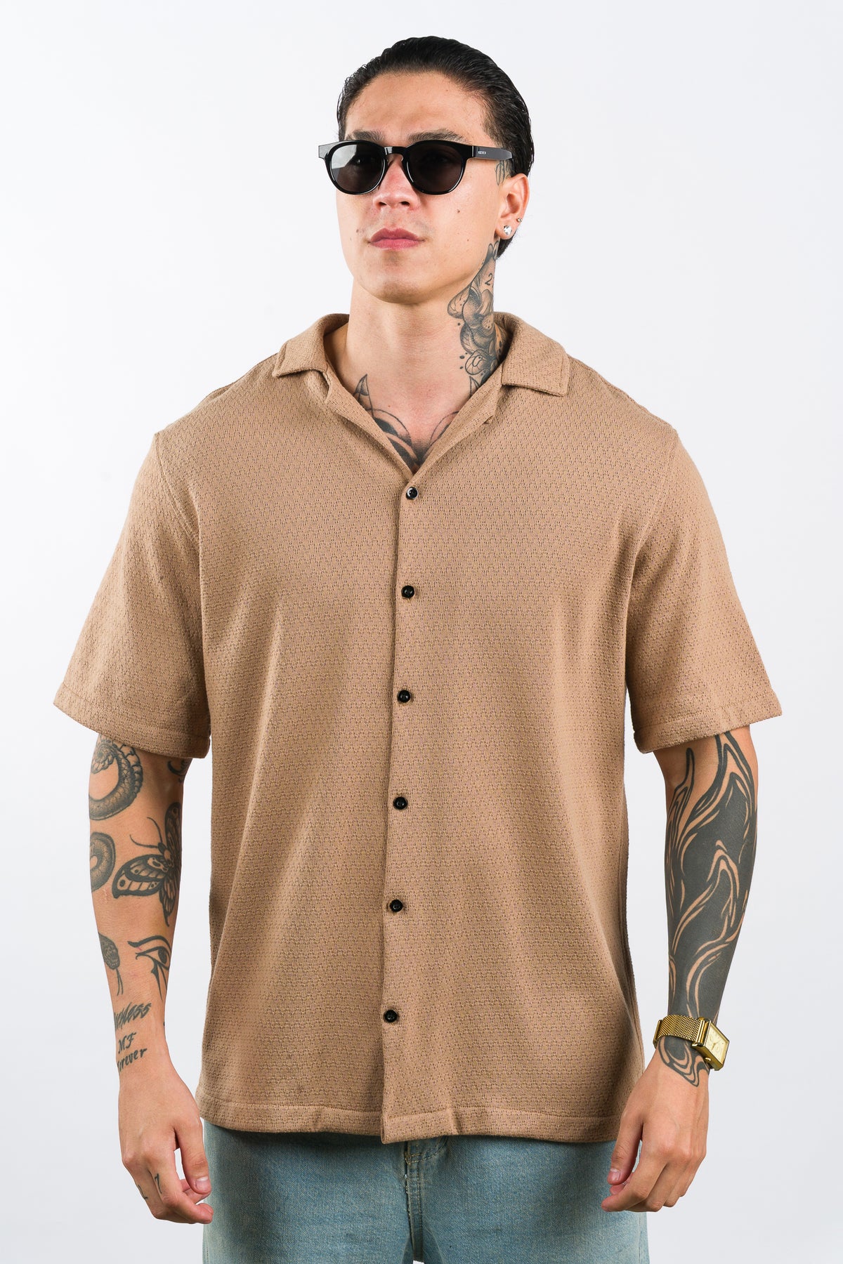 Camisa Over Tejida SZ Café - Voszmen