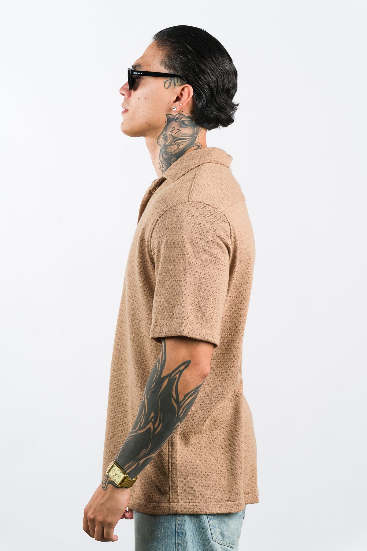 Camisa Over Tejida SZ Café - Voszmen